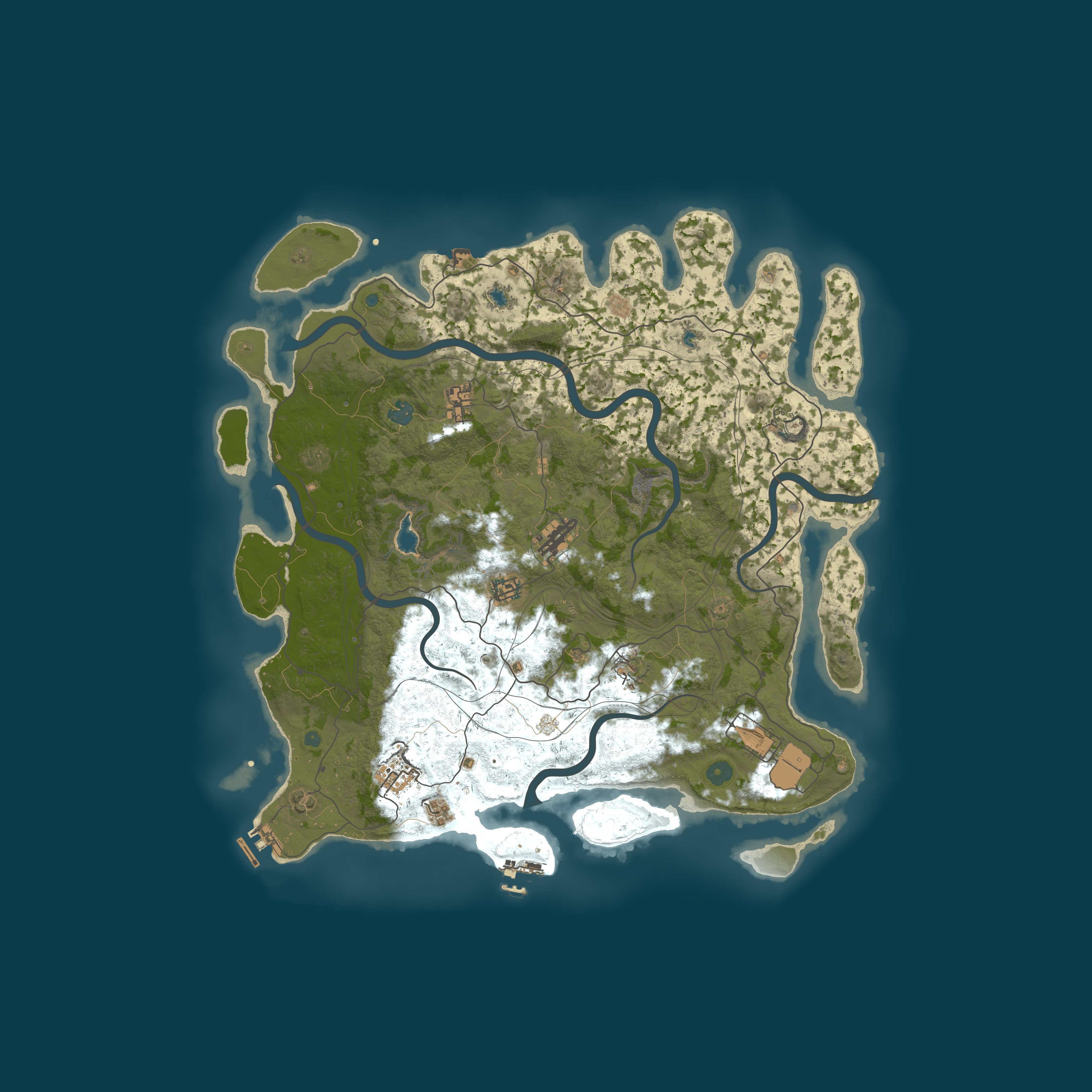 Map for Enchanted.gg EU 5x PvE | No Raiding/Killing | Noob Friendly
