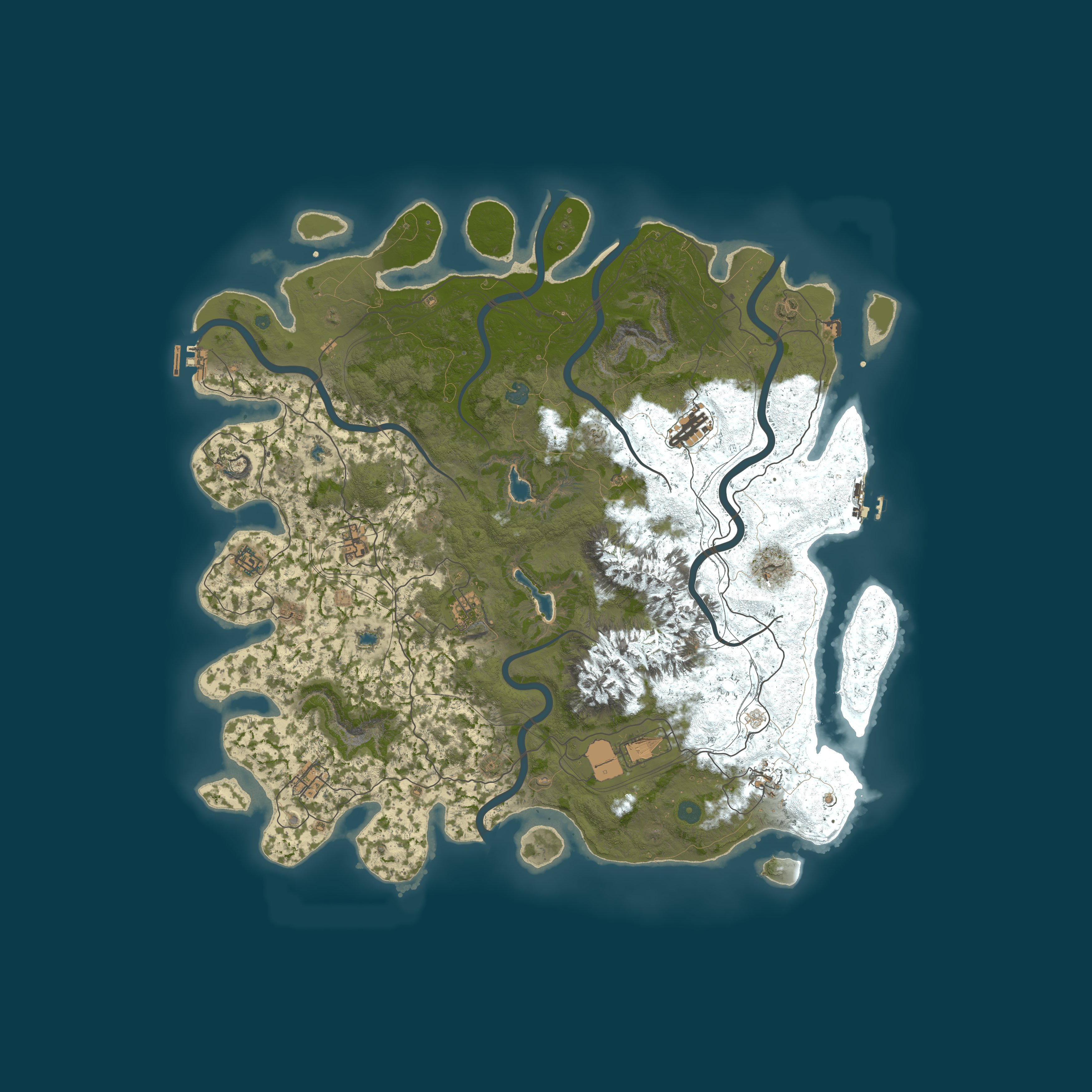Map for Hound AUS 10X /Raidable Bases