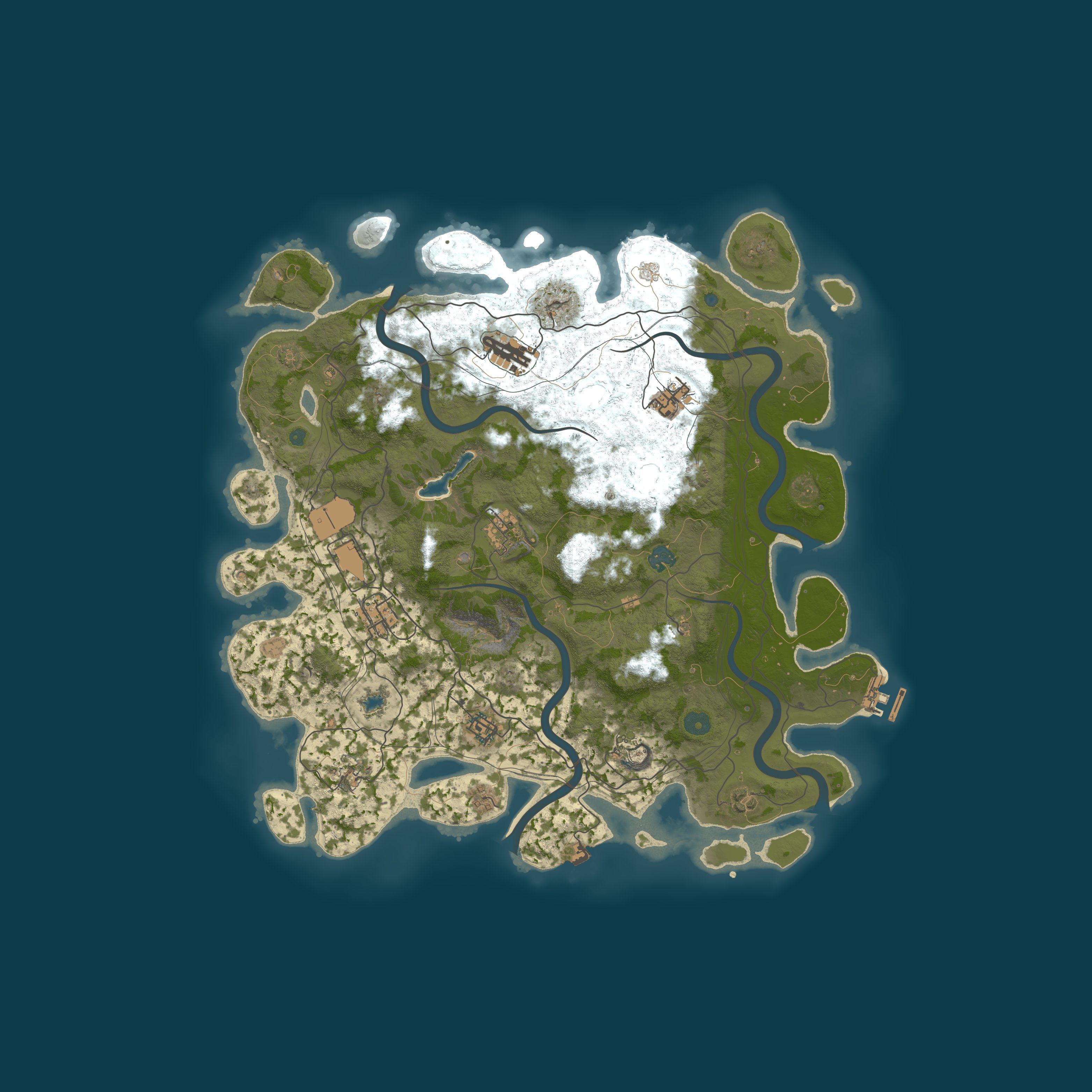 Map for Solo Rust [ vanilla modded ] monthly wipe