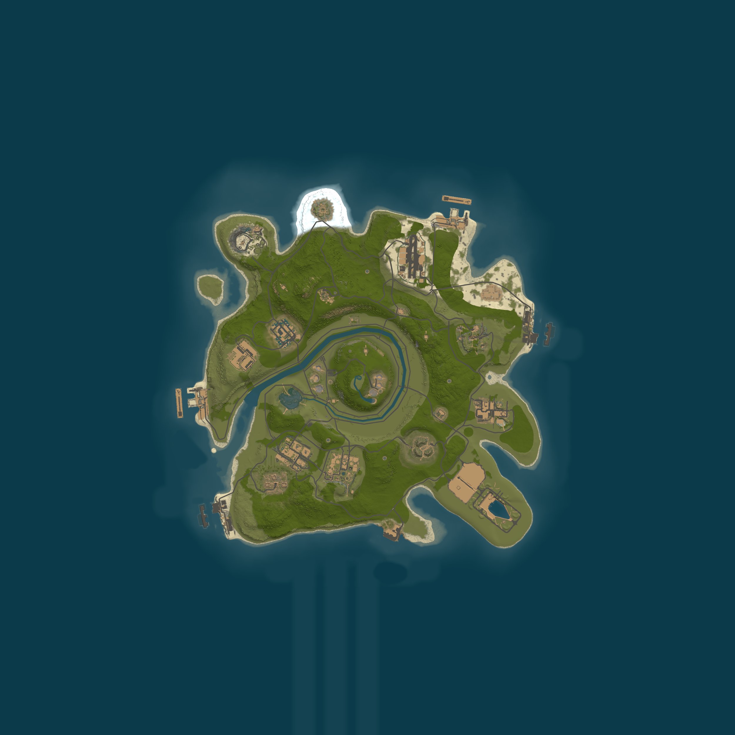 Casual PVE — Mapa procedural 3000, seed 50000