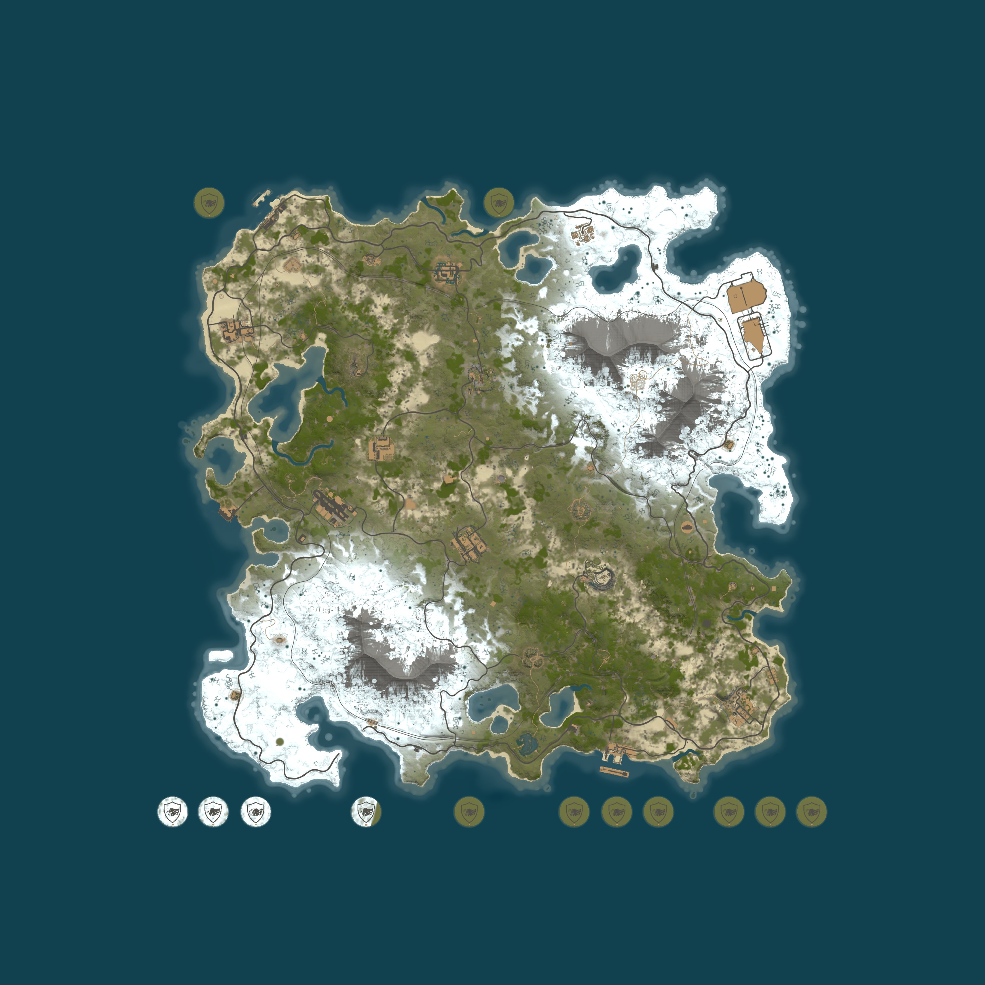 Monterose island map