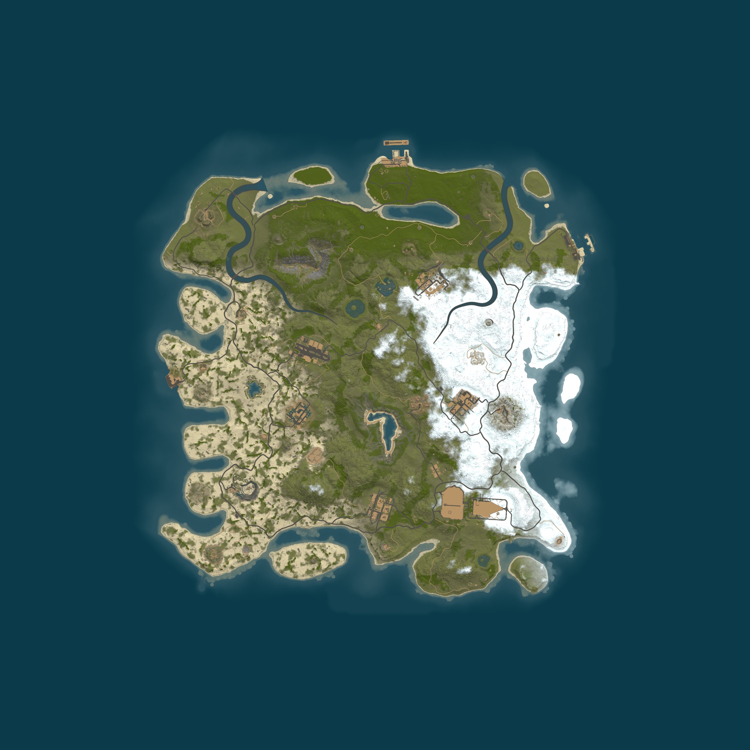 Map for RustGamingNation 75x PvE [Events|Purge|Zombies|SkillTree]