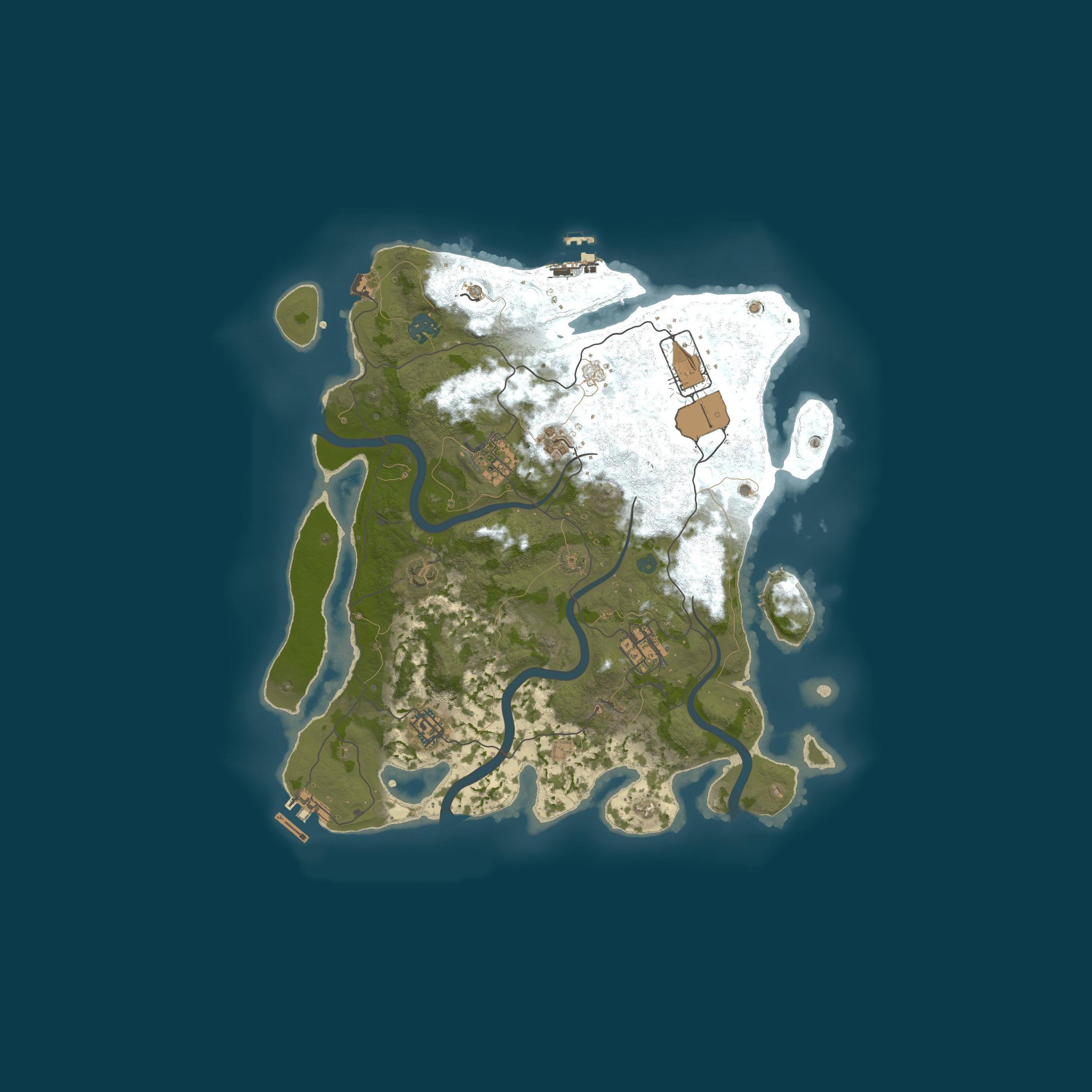 Map for RustyMain.eu X50X | MAX 6 | Skills | Kits | PvP | TP | Loot+