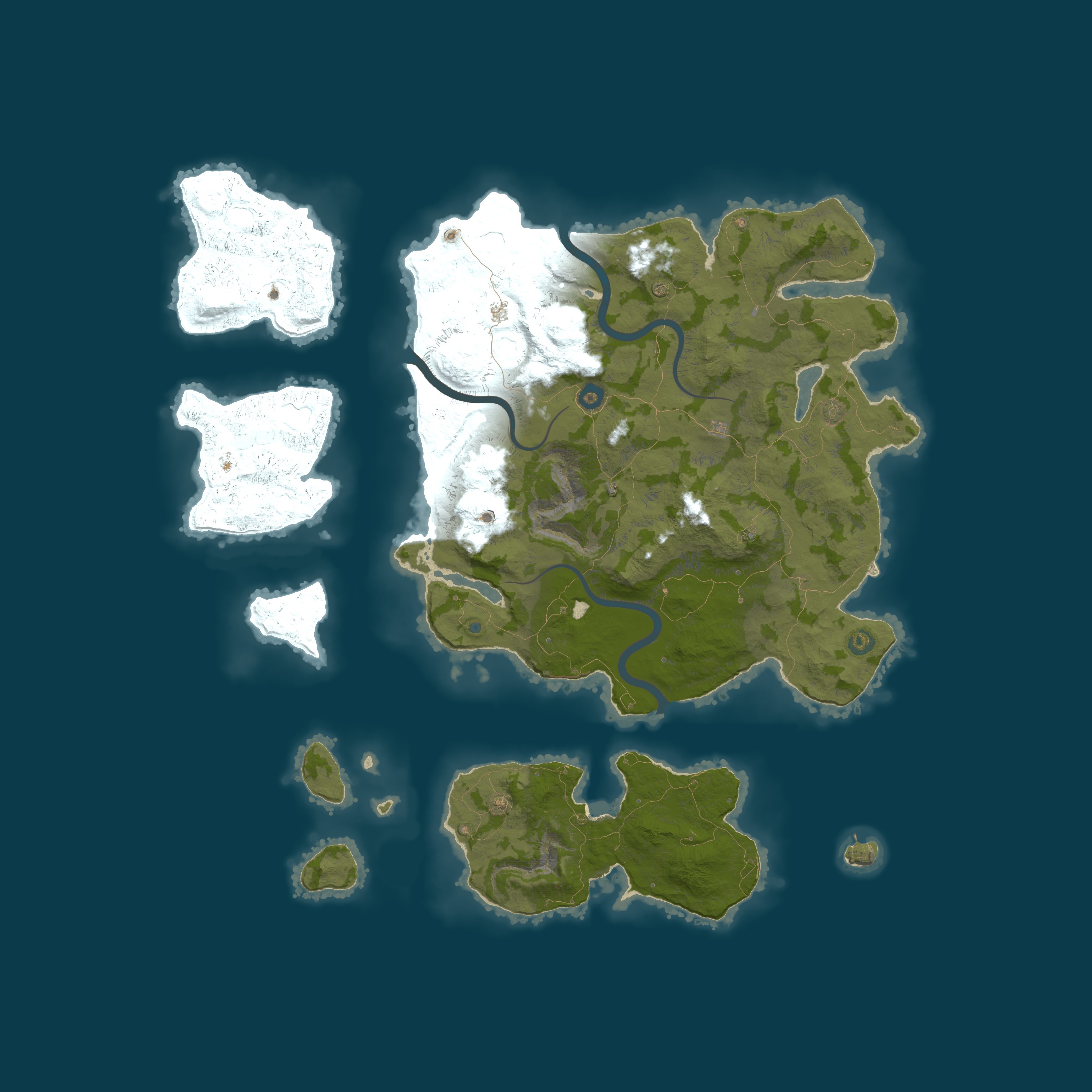 Map for [PB] Medieval Rust |Kingdoms|Low Upkeep|Custom Monuments|More