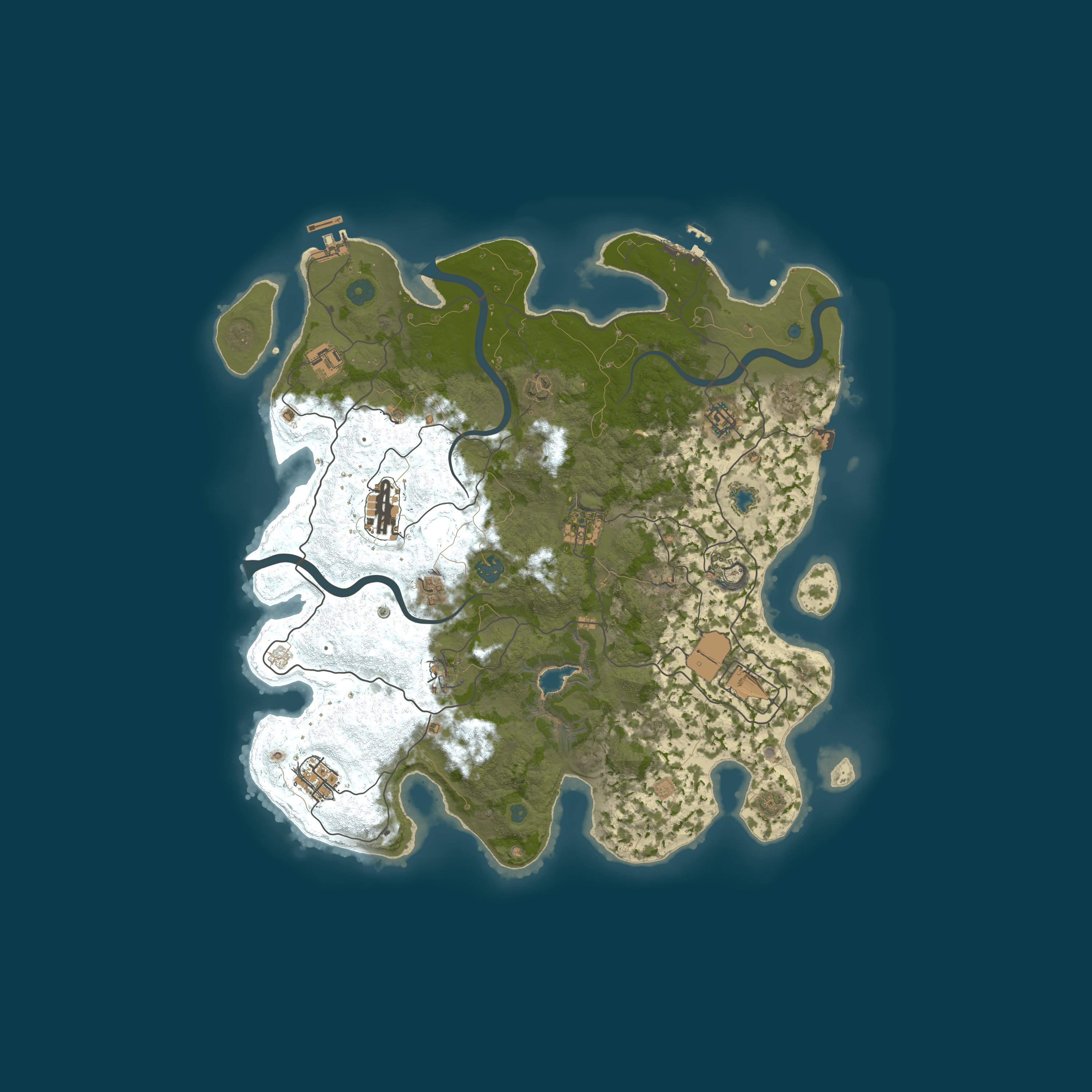Procedural Map, size 4000, seed 928377582
