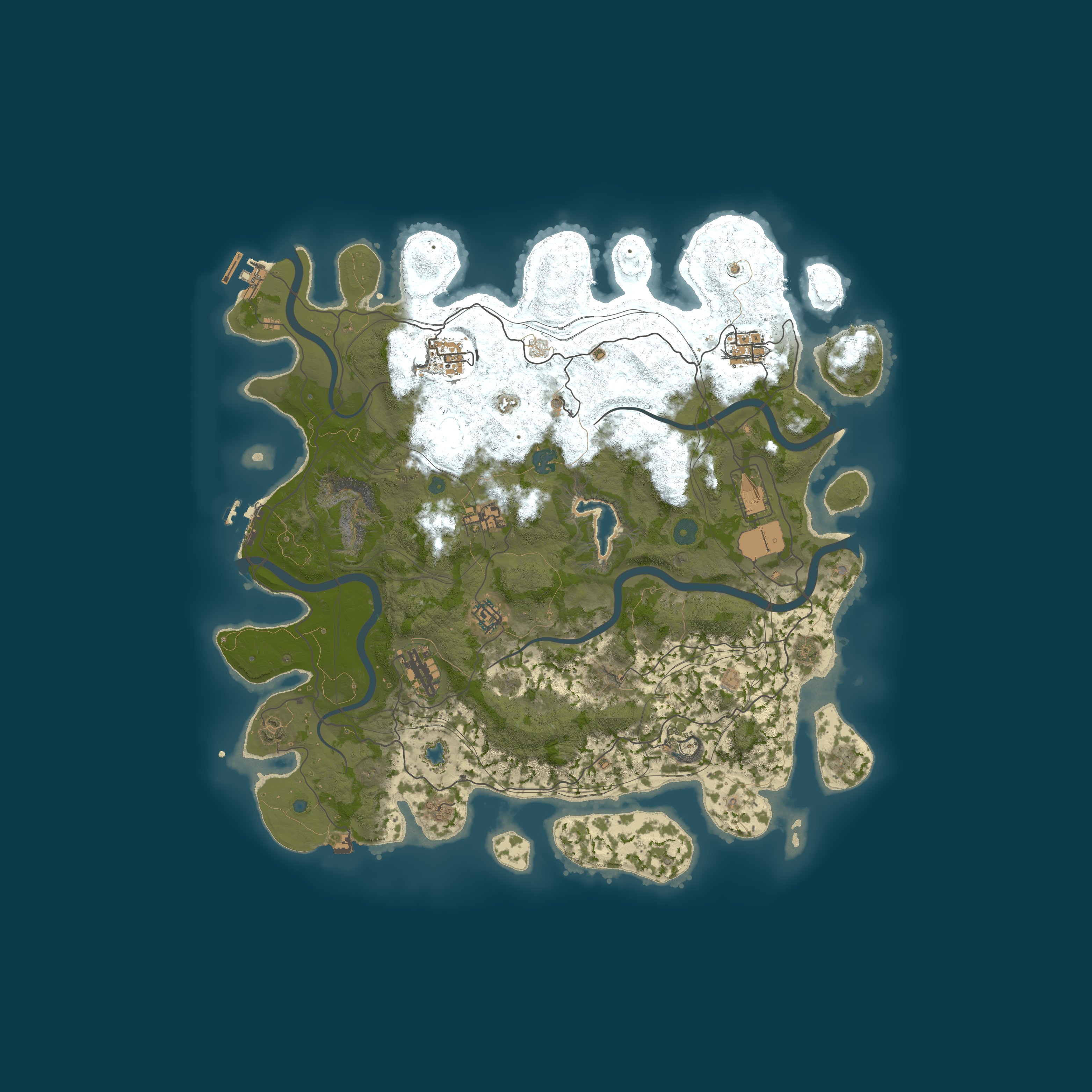 Map for Oxydized PVE | Raidable Bases | Monument Events | Skill Tree