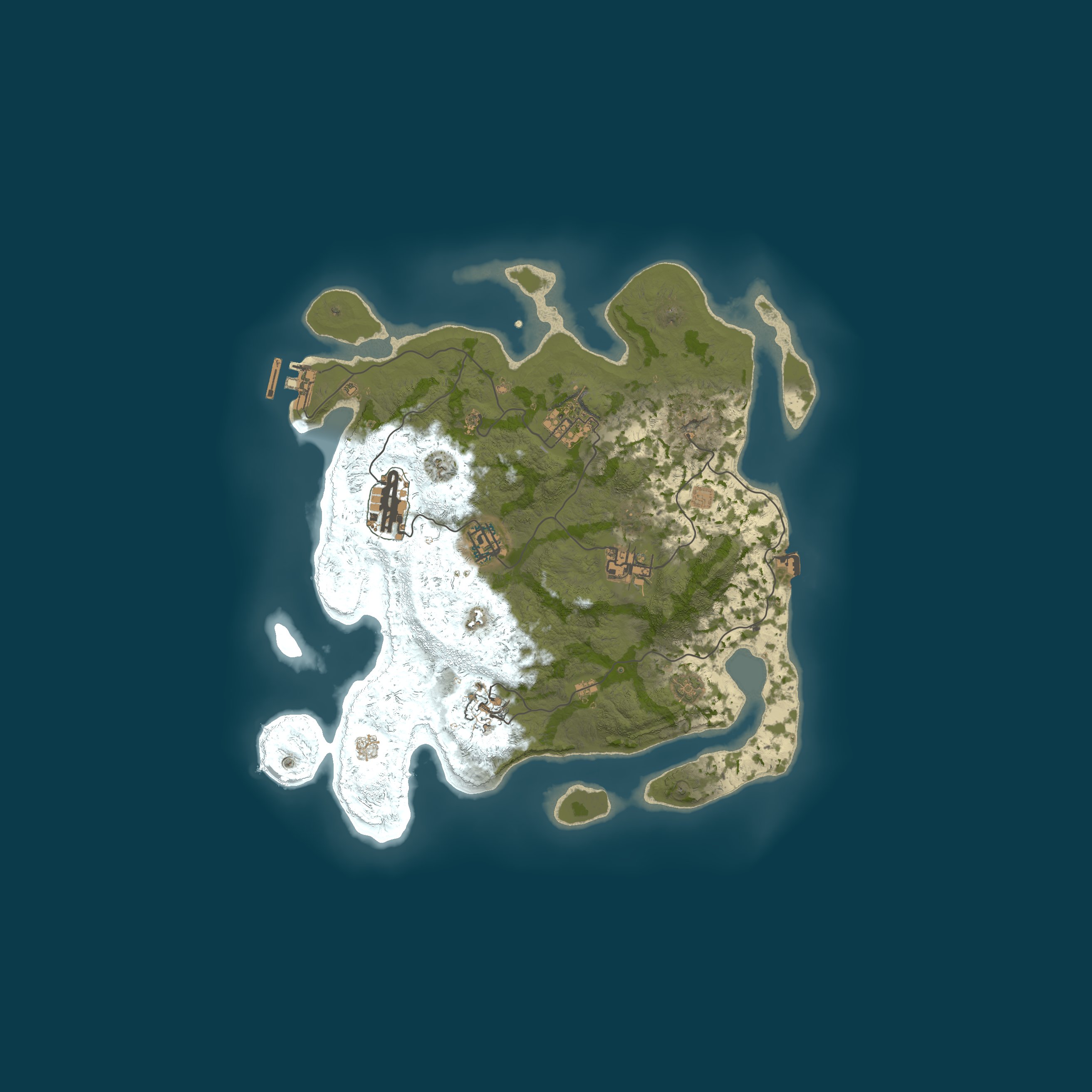 Gibberish Rust X MILLION 1000000000000X CLANS|TELE|SHOP|NoFUEL| — Mapa procedural 3250, seed 1337
