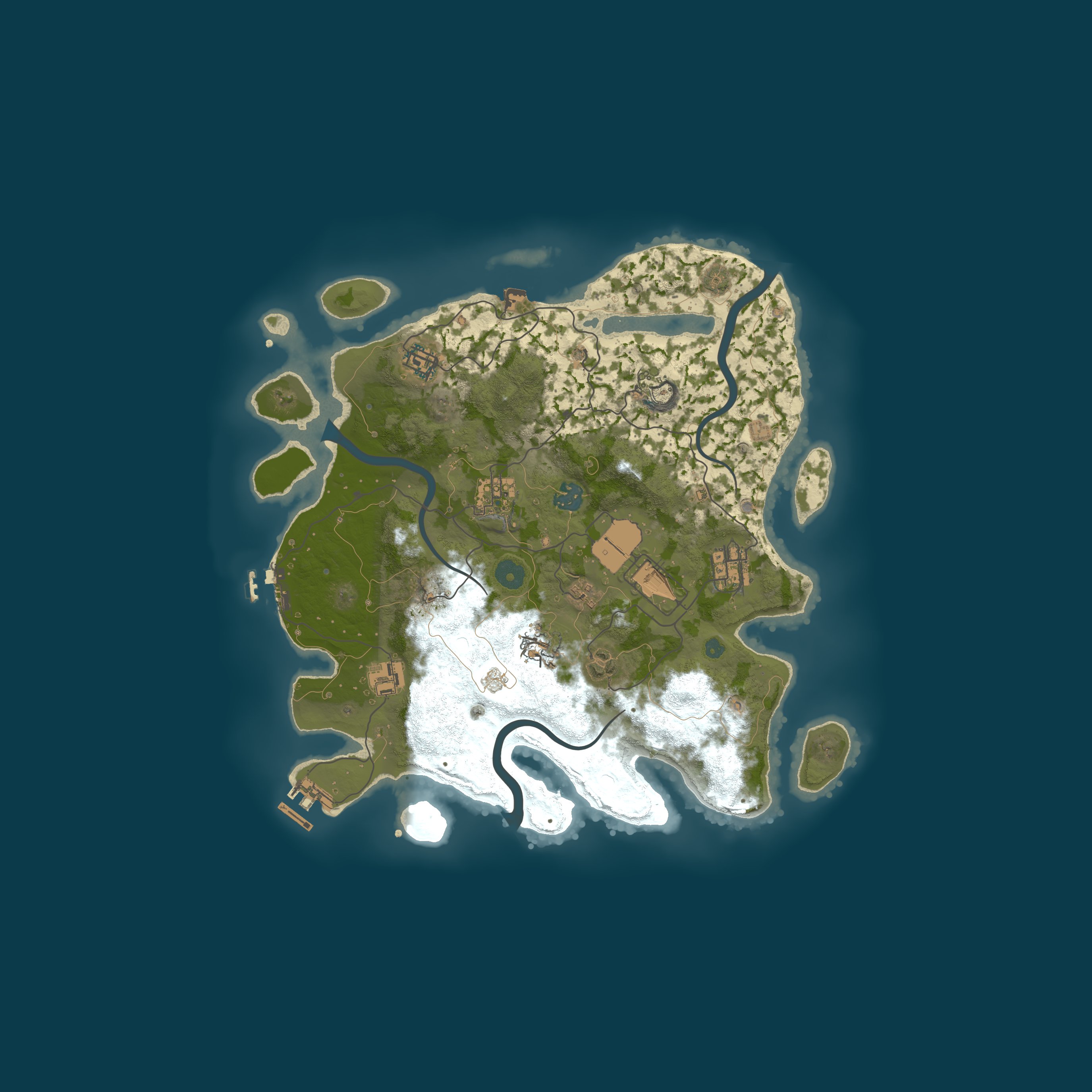 Map for RustRiders Trios | Minis | Raidable Bases | BP Catchup | No P2W