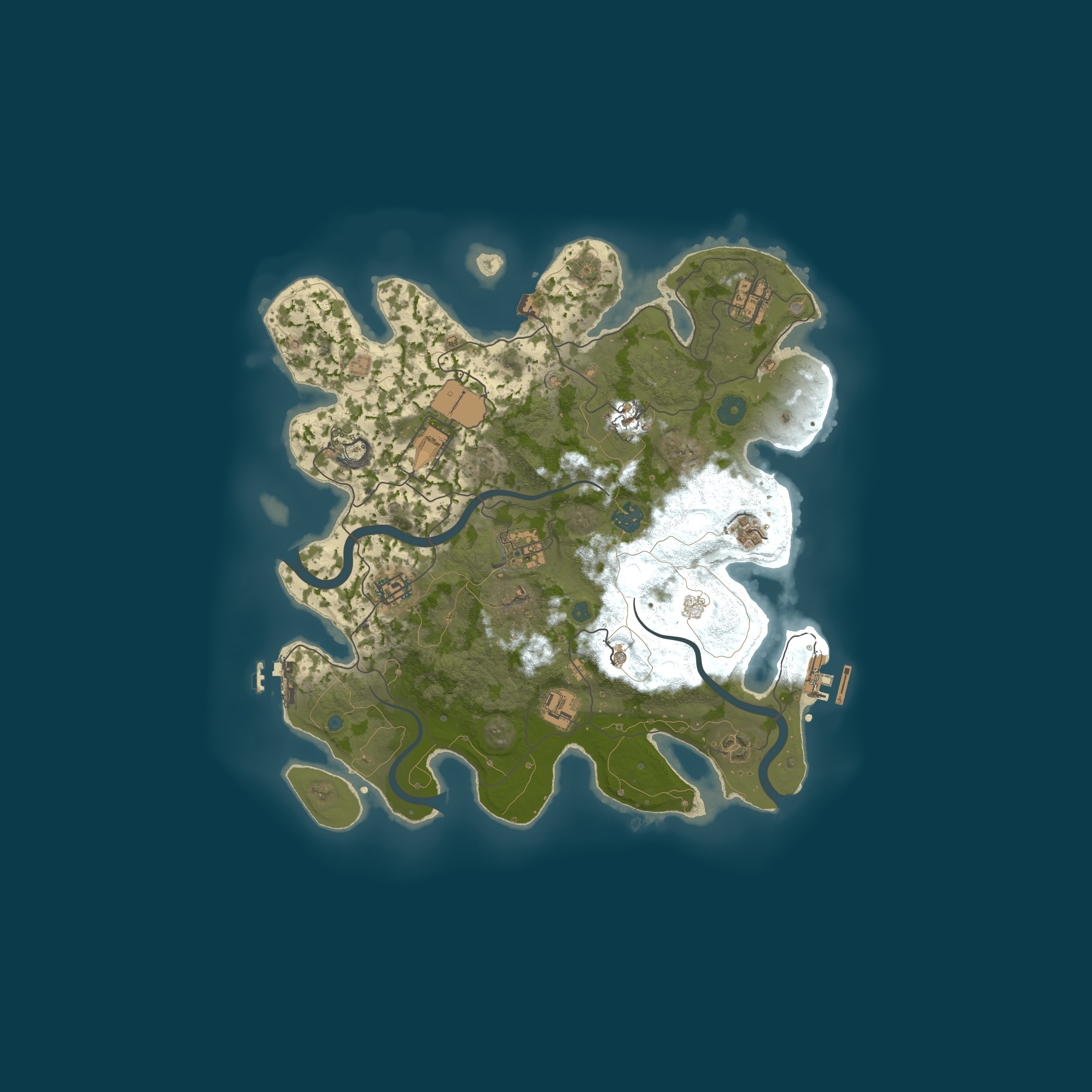 Procedural Map, size 3500, seed 806915925