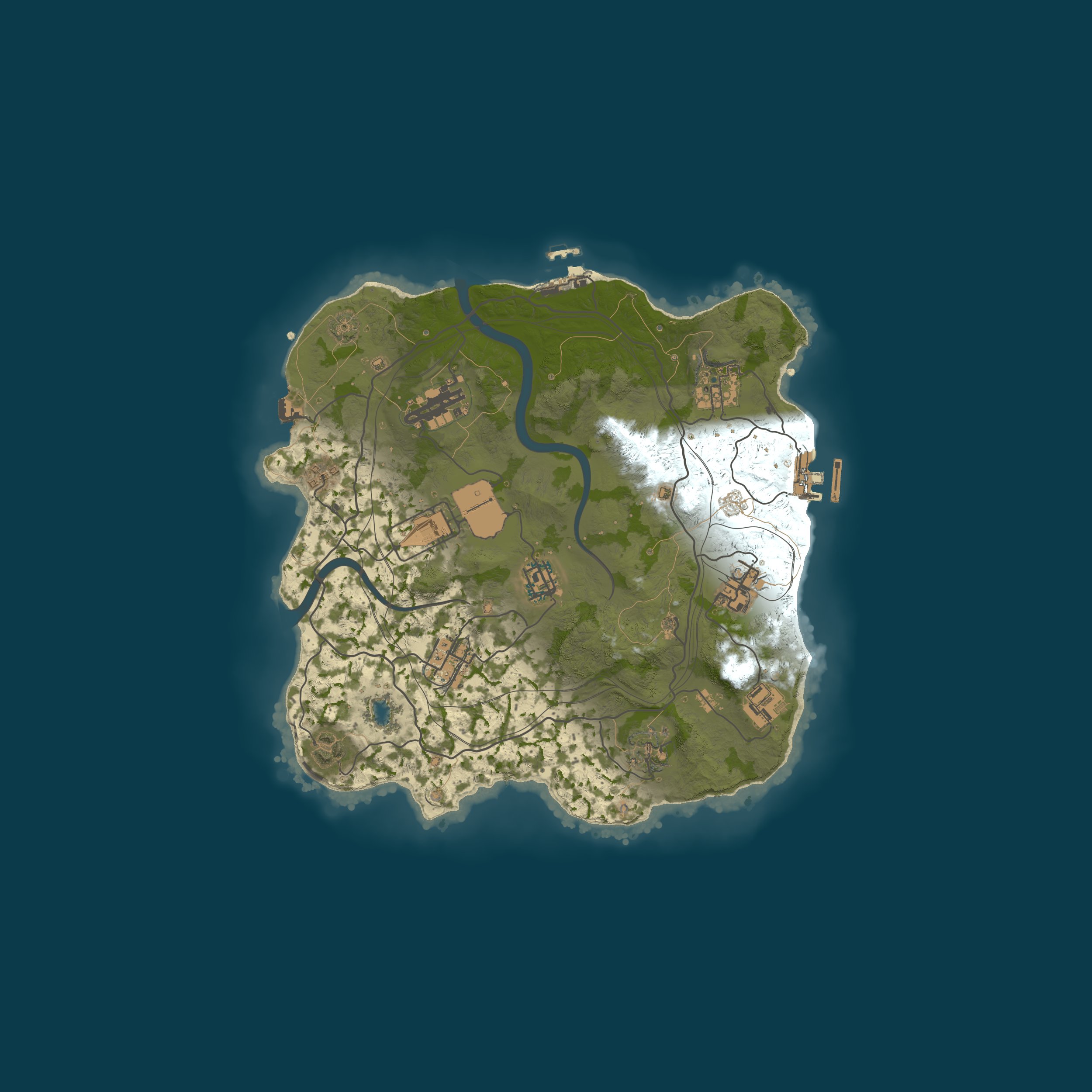 Custom Map, size 3000, seed 1337