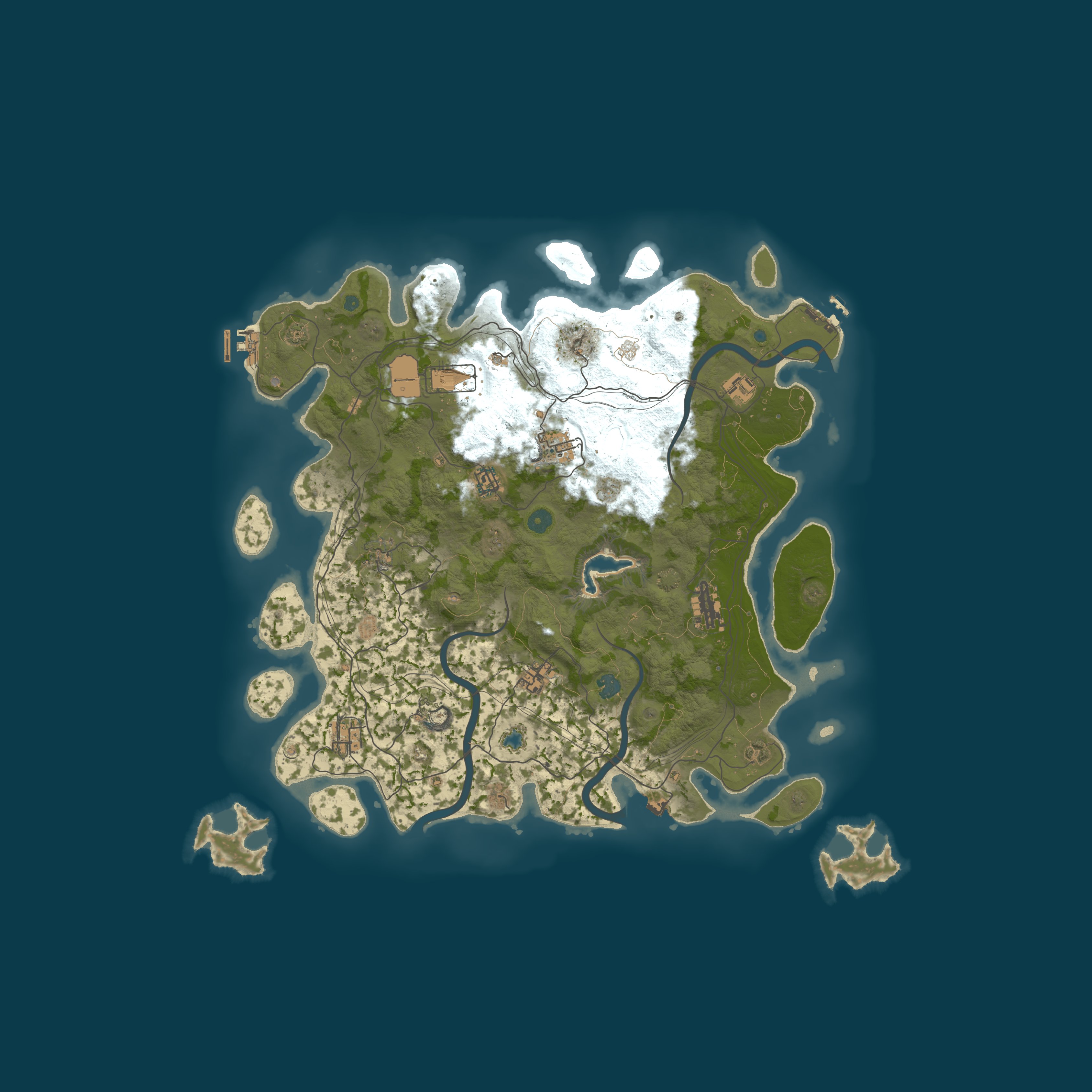 Custom Procedural Map, size 4750, seed 1337