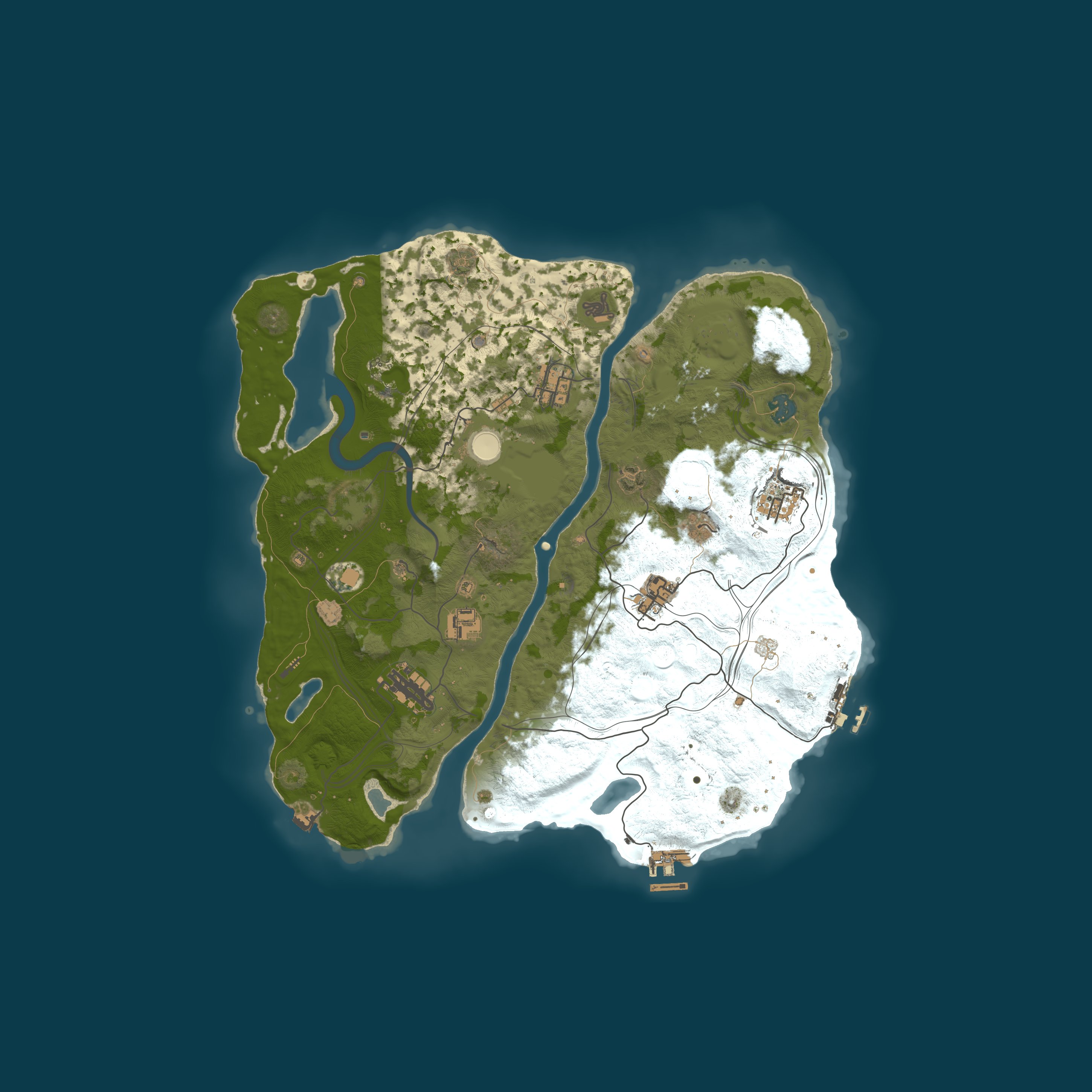 Custom Map, size 3800, seed 1337