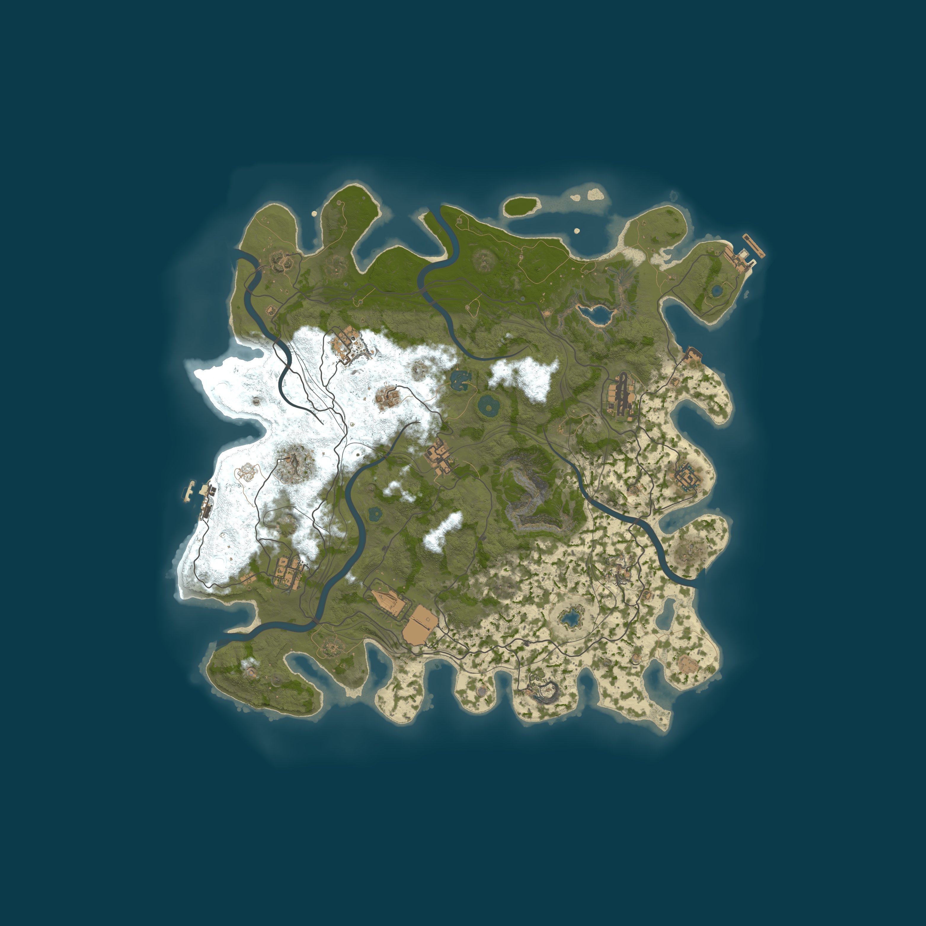 Map for [GER] RustZone | PVE PVP Zonen | Events | RaidableBases
