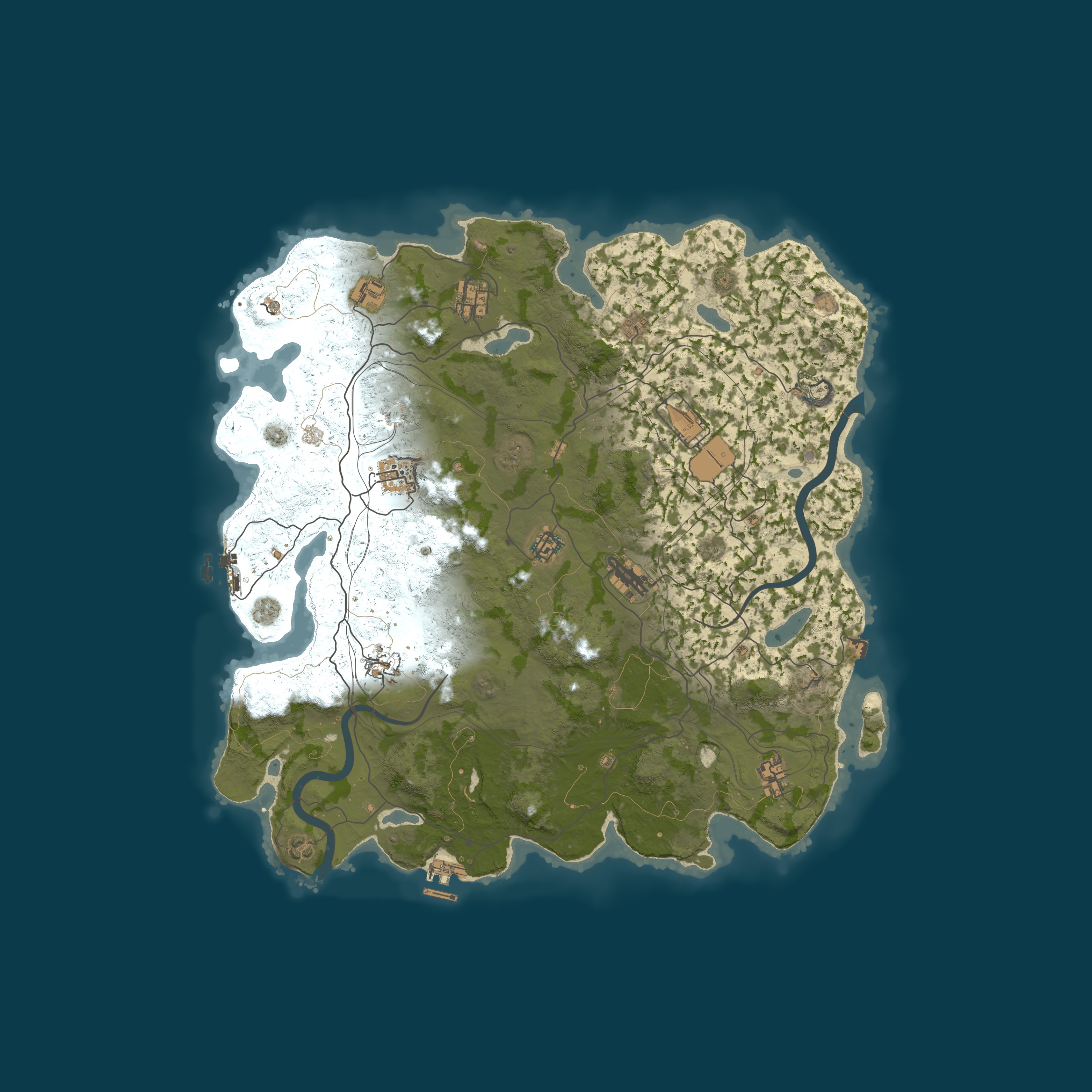 Карта сервера WARBANDITS.GG EU 3X |Solo/Duo/Trio/Quad/Max5|LootX3| JUST WIPED