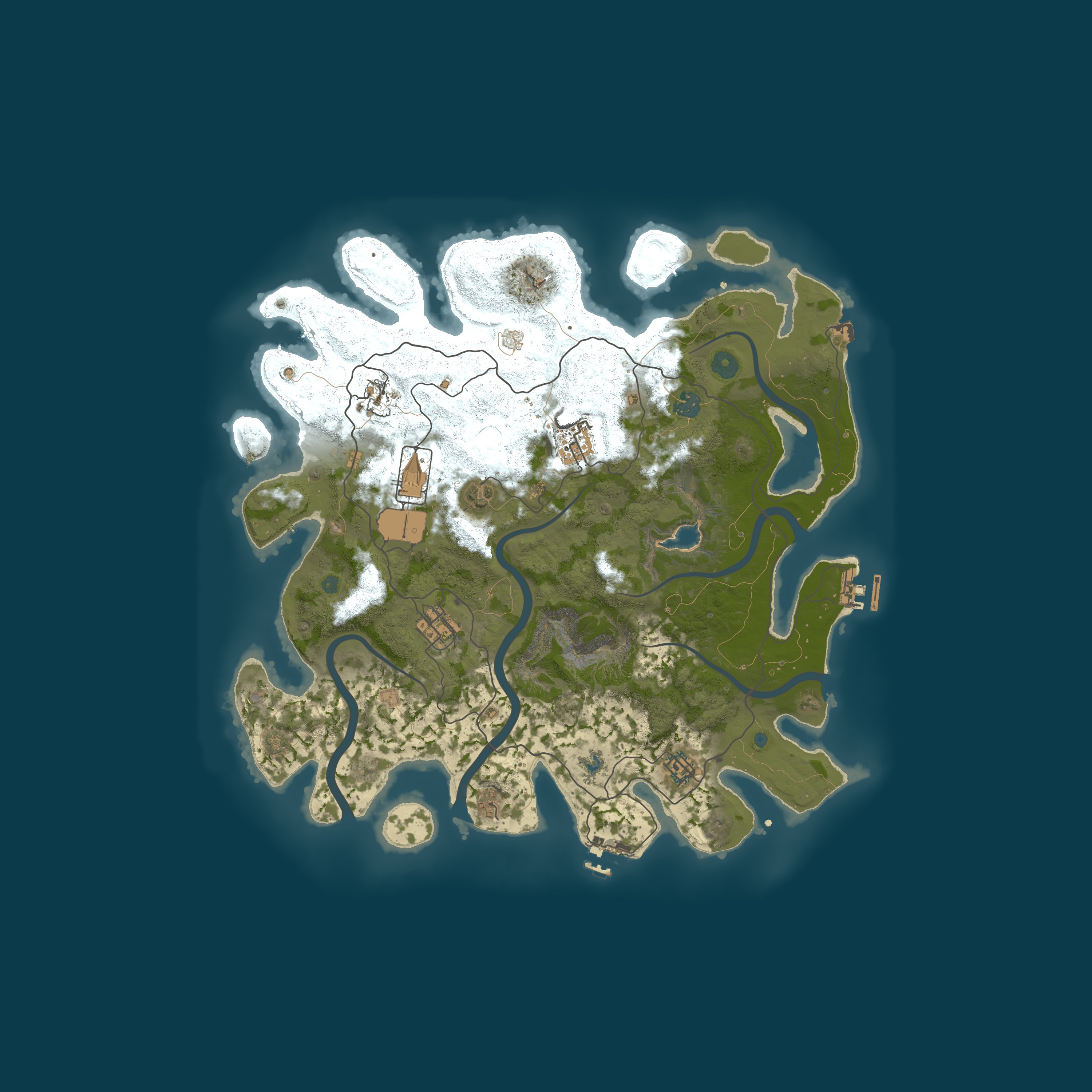 Map for Red Dirt Rust