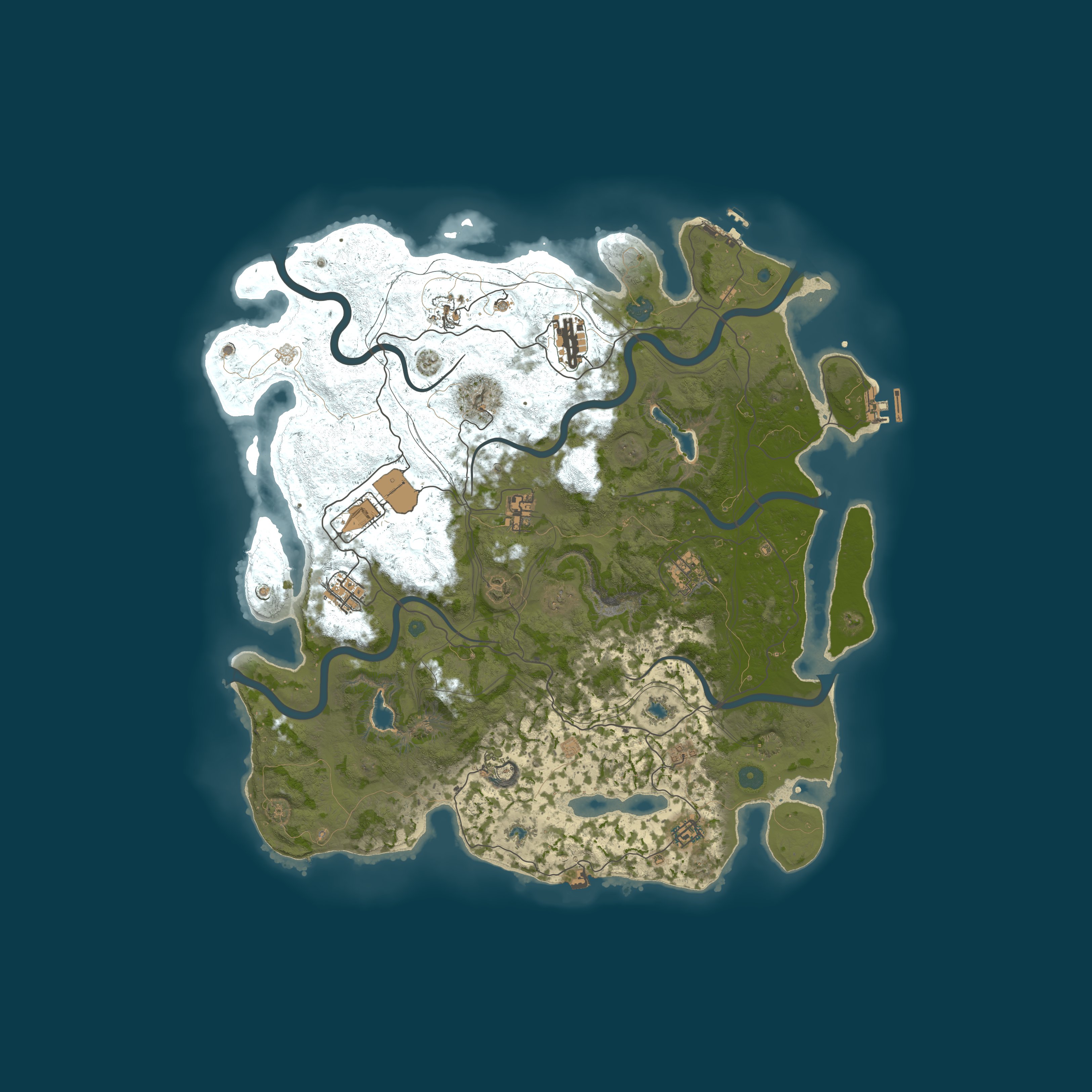 Map for Aglord - Wasteland Survival | Vanilla