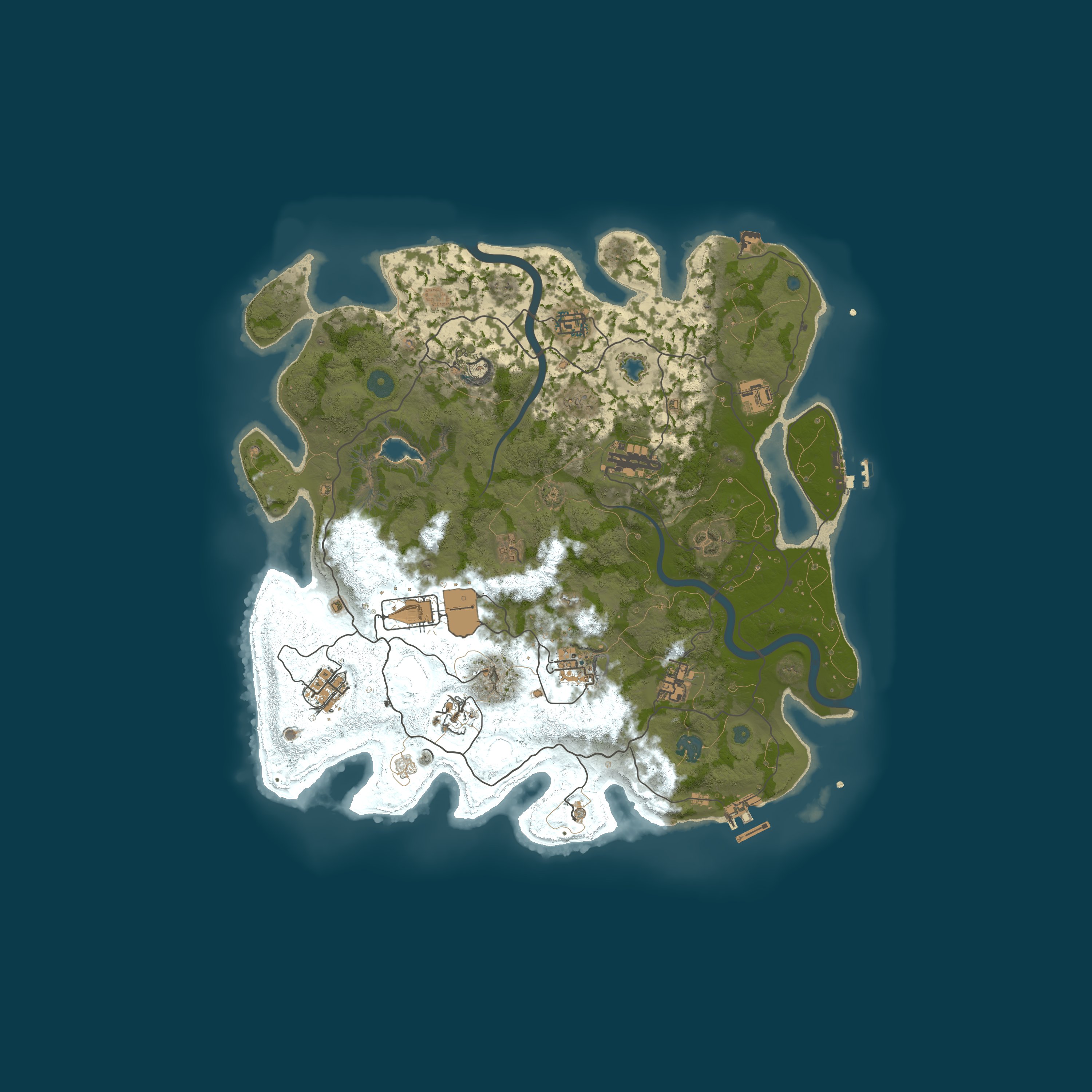 Procedural Map, size 4000, seed 800656