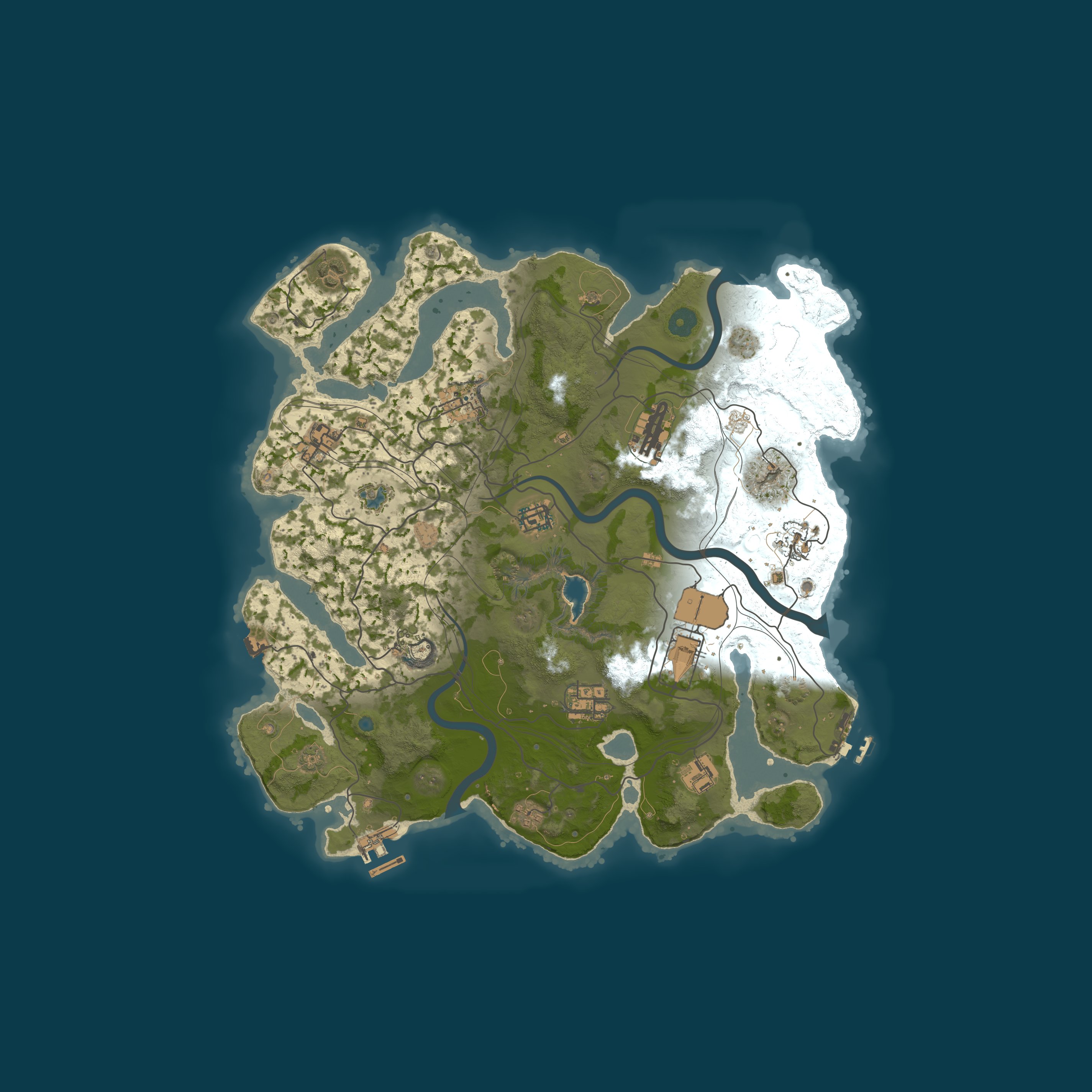 Map for [EU] WizzRust.com 1x Solo/Duo | Noob Friendly | Wiped 06/08