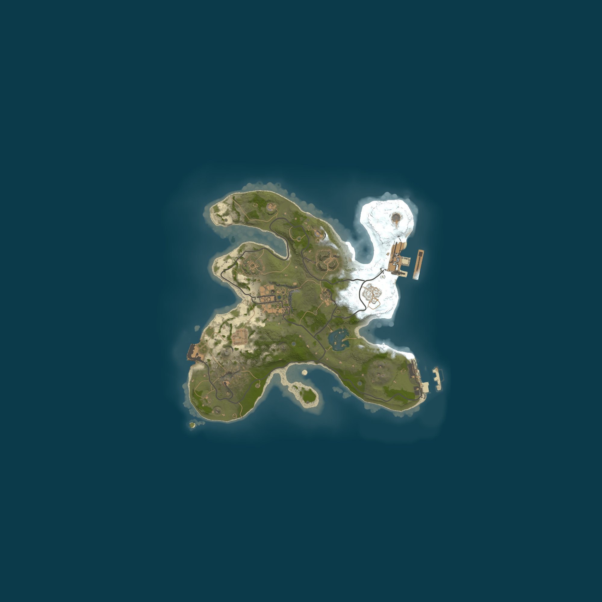 Procedural Map, size 2000, seed 1745255898