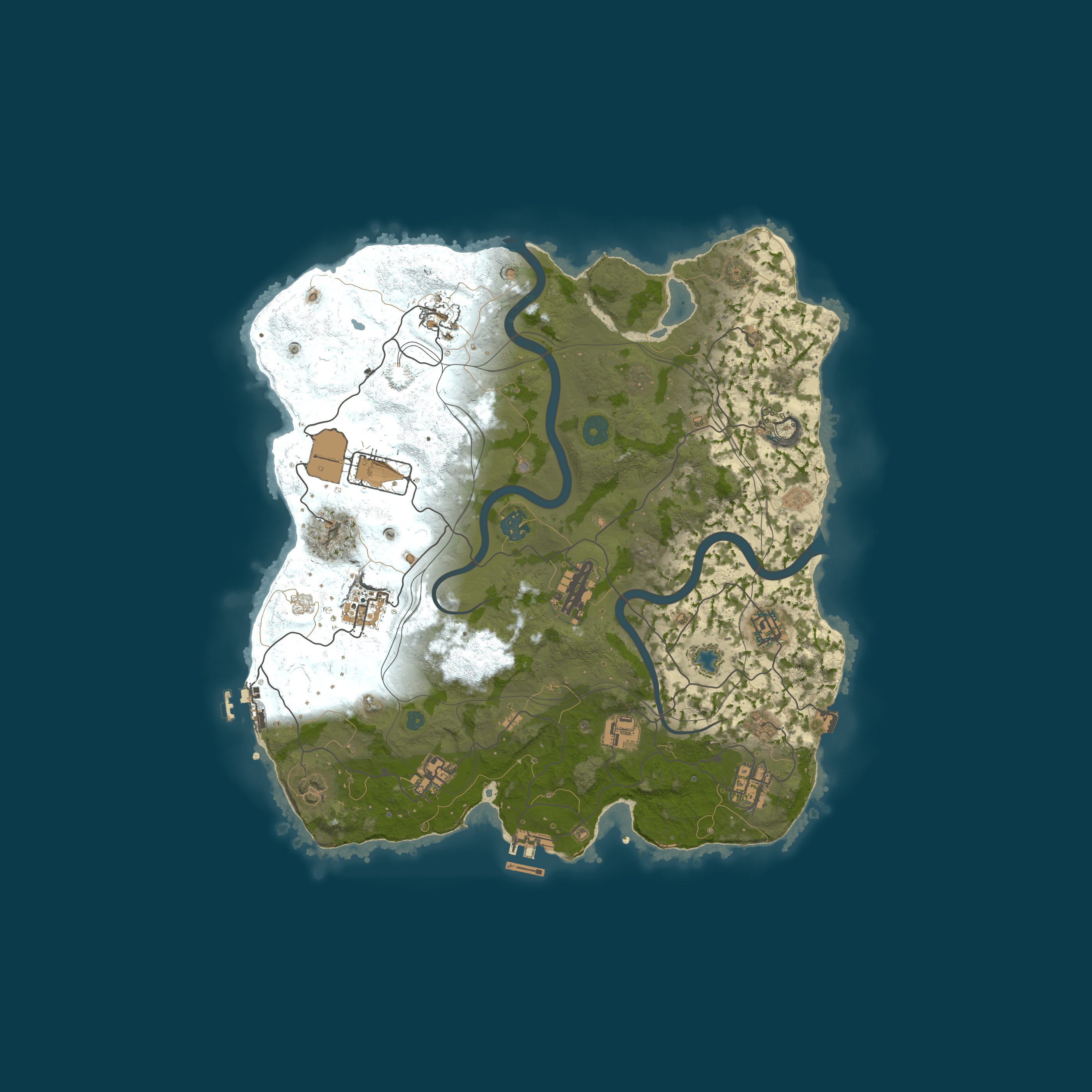 Custom Map, size 3600, seed 1337