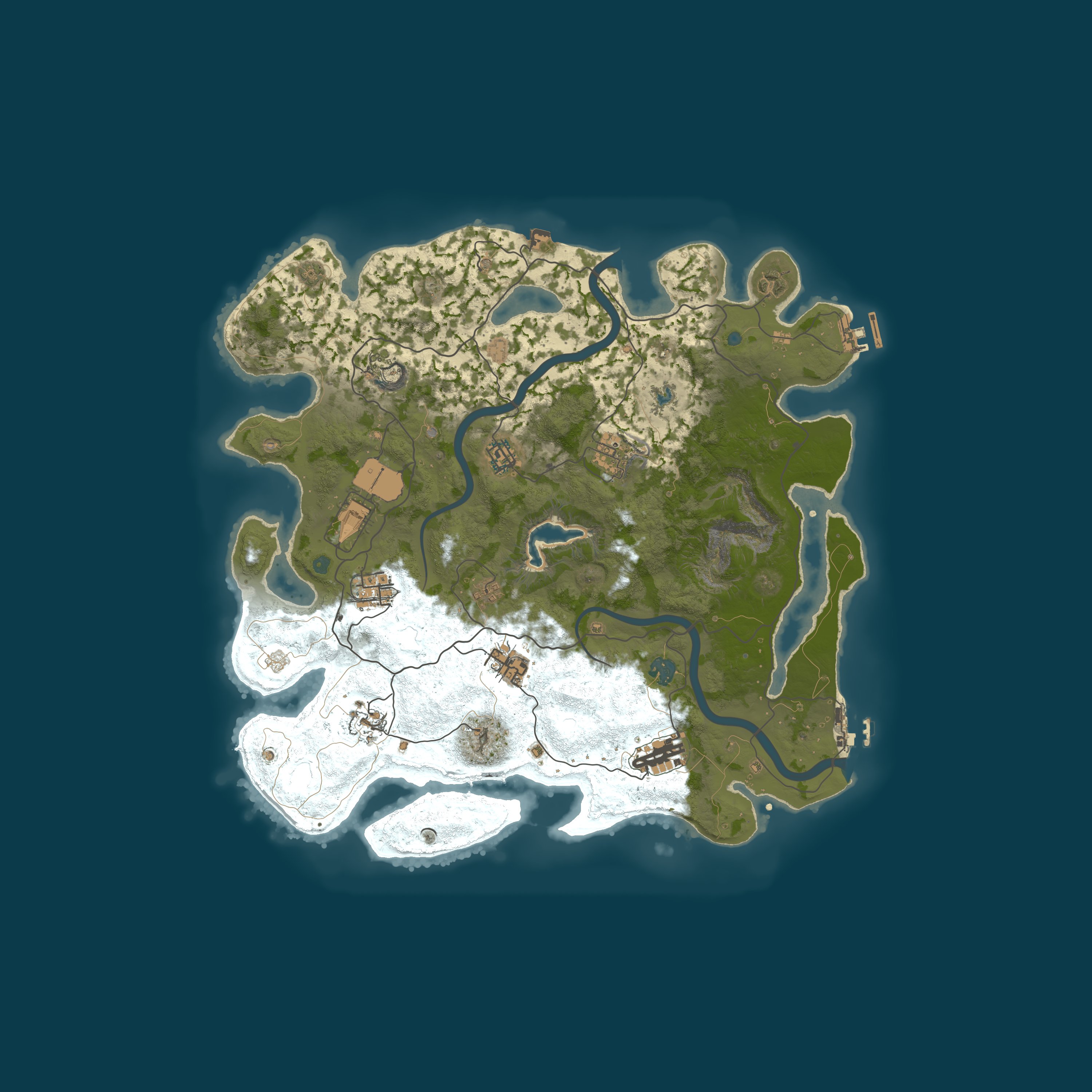 Map for Driftwood PVE - 1x USA | Events | Quests | Backpacks | Kits | R