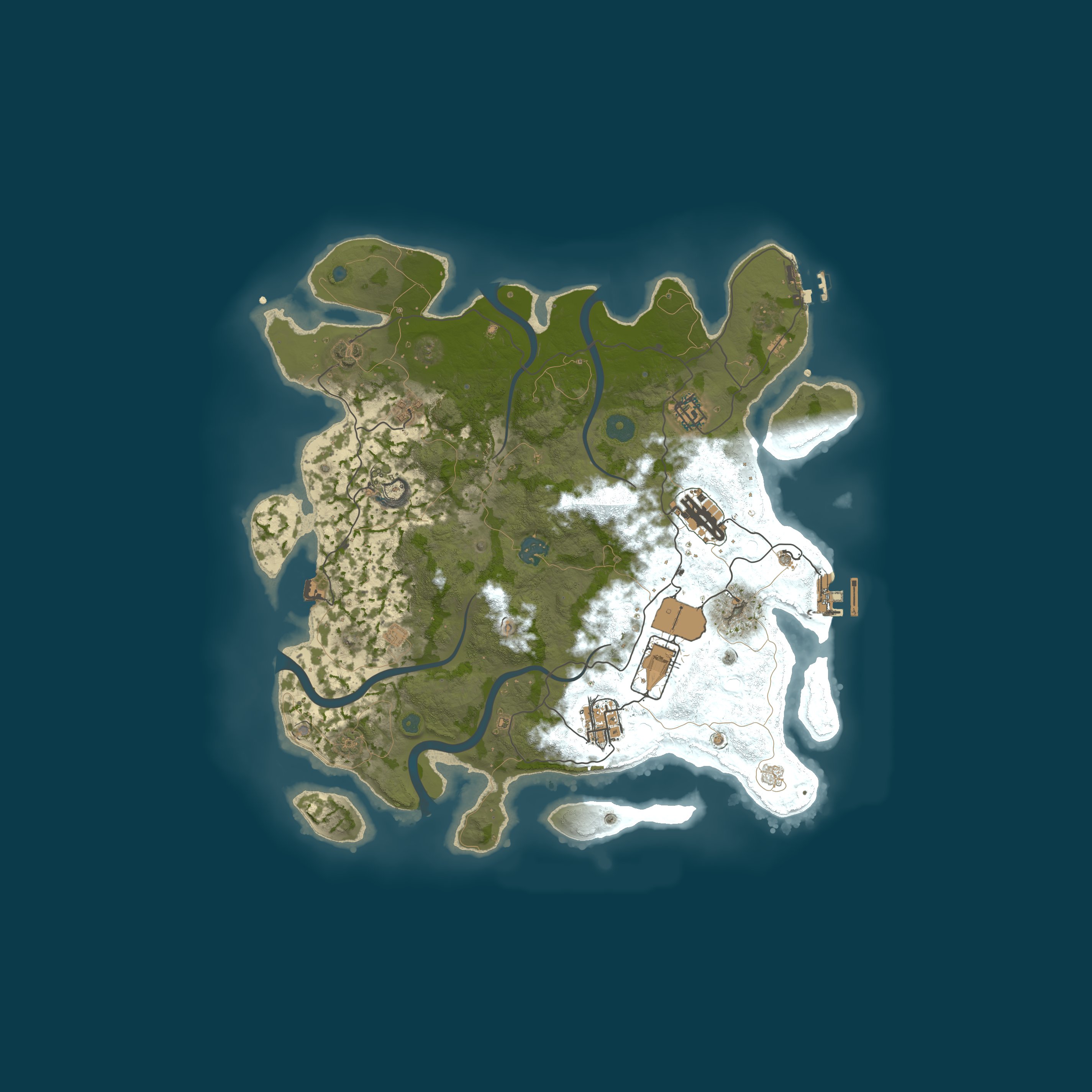 Map for Mamkalo RUST Solo/Duo/Trio 2x Vanilla