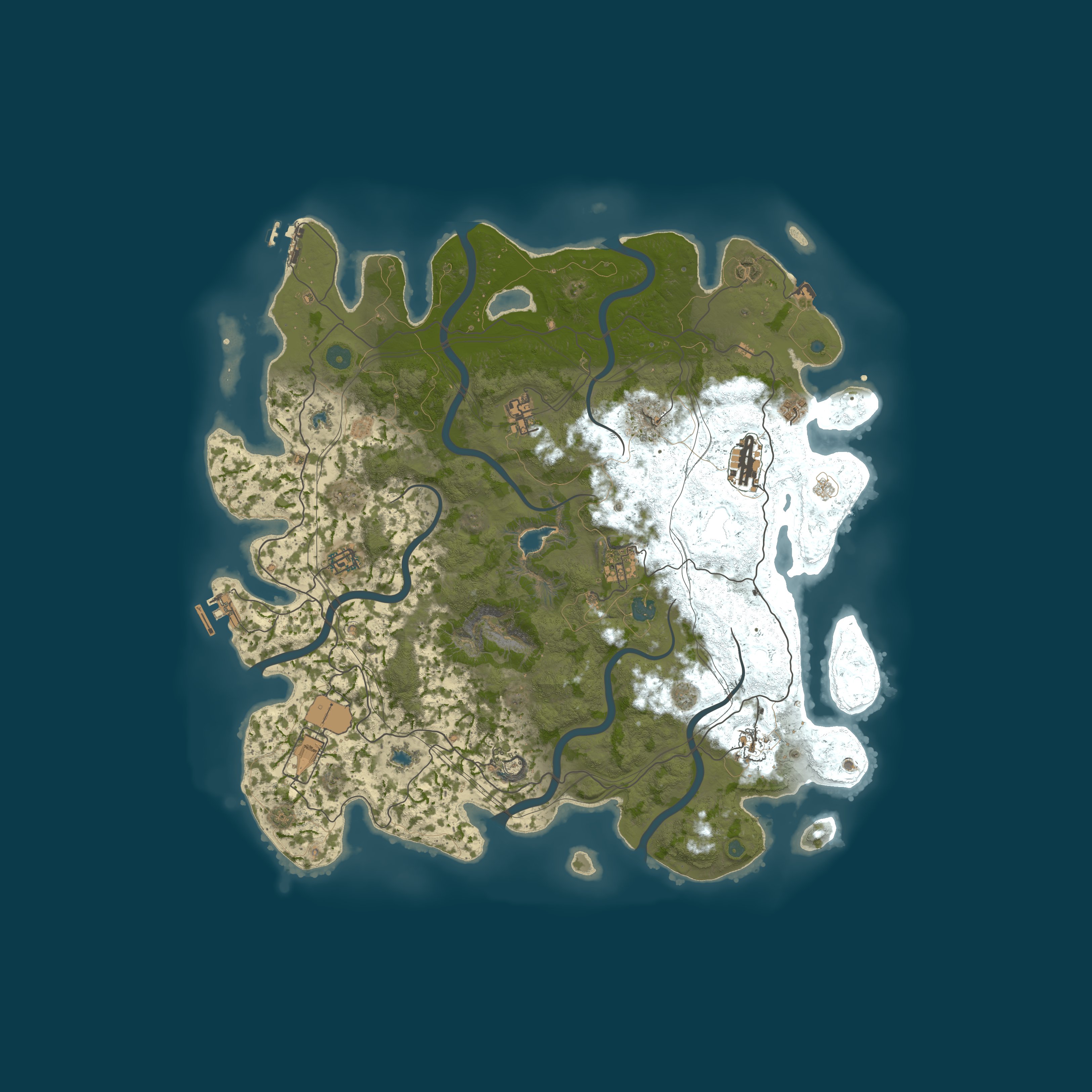Map for RustPVEUK PVE|Friendly|Zombies|LowUpkeep