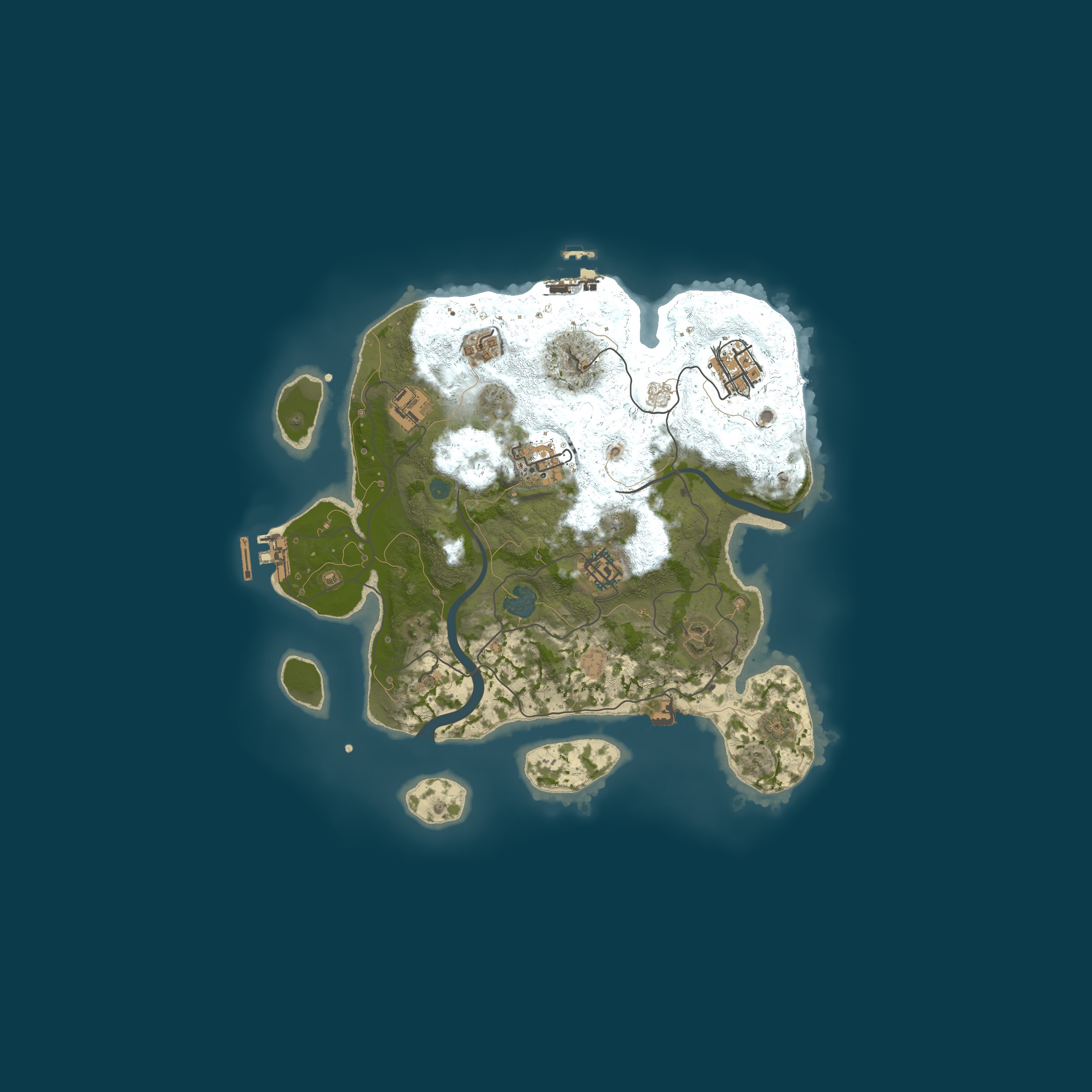 Procedural Map, size 3000, seed 23425