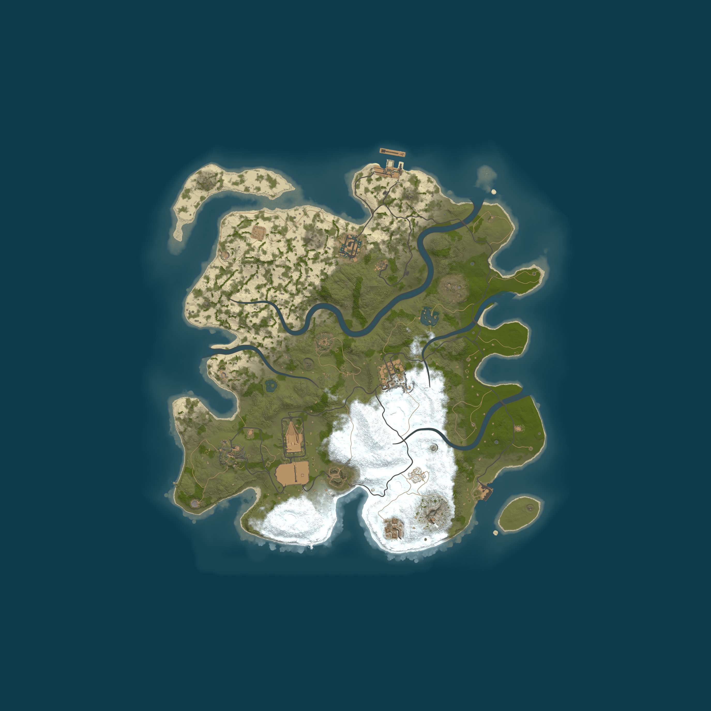 Map for Rvalker Rust Server Noobs