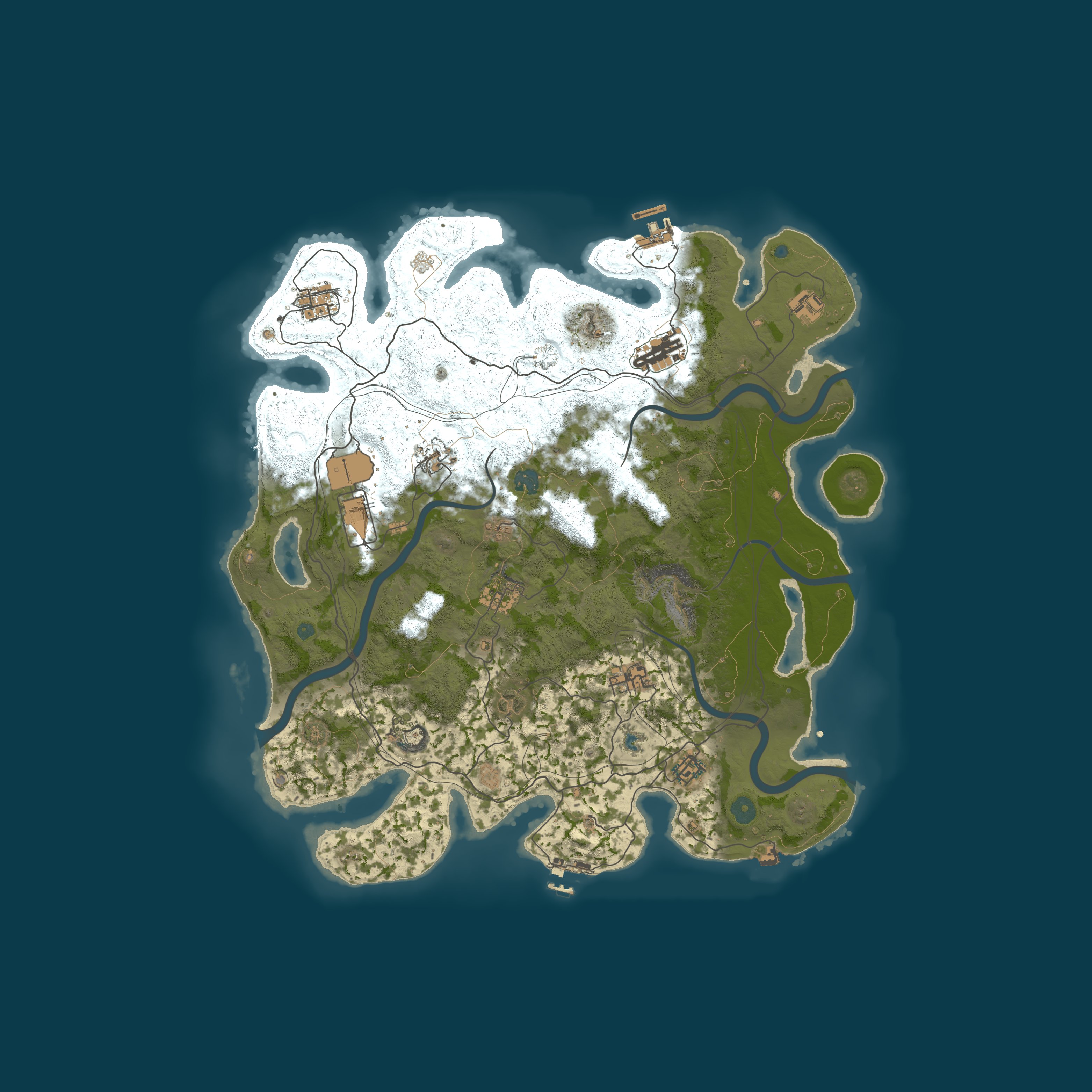 Map for ★ РУСЬ RUST | VANILLA+ | NO DONATE | ВАЙП 03.07 ★