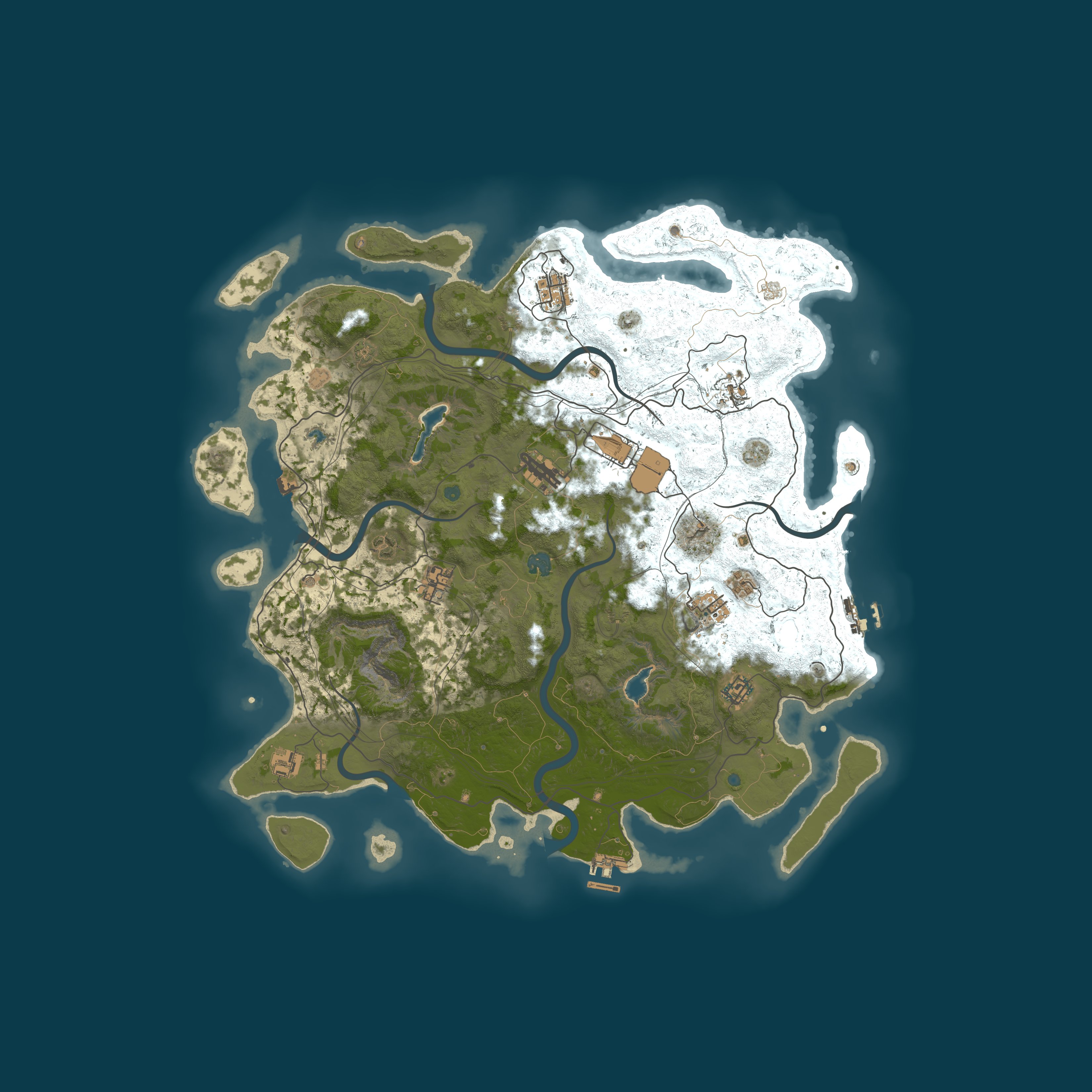 Procedural Map, size 4600, seed 31616