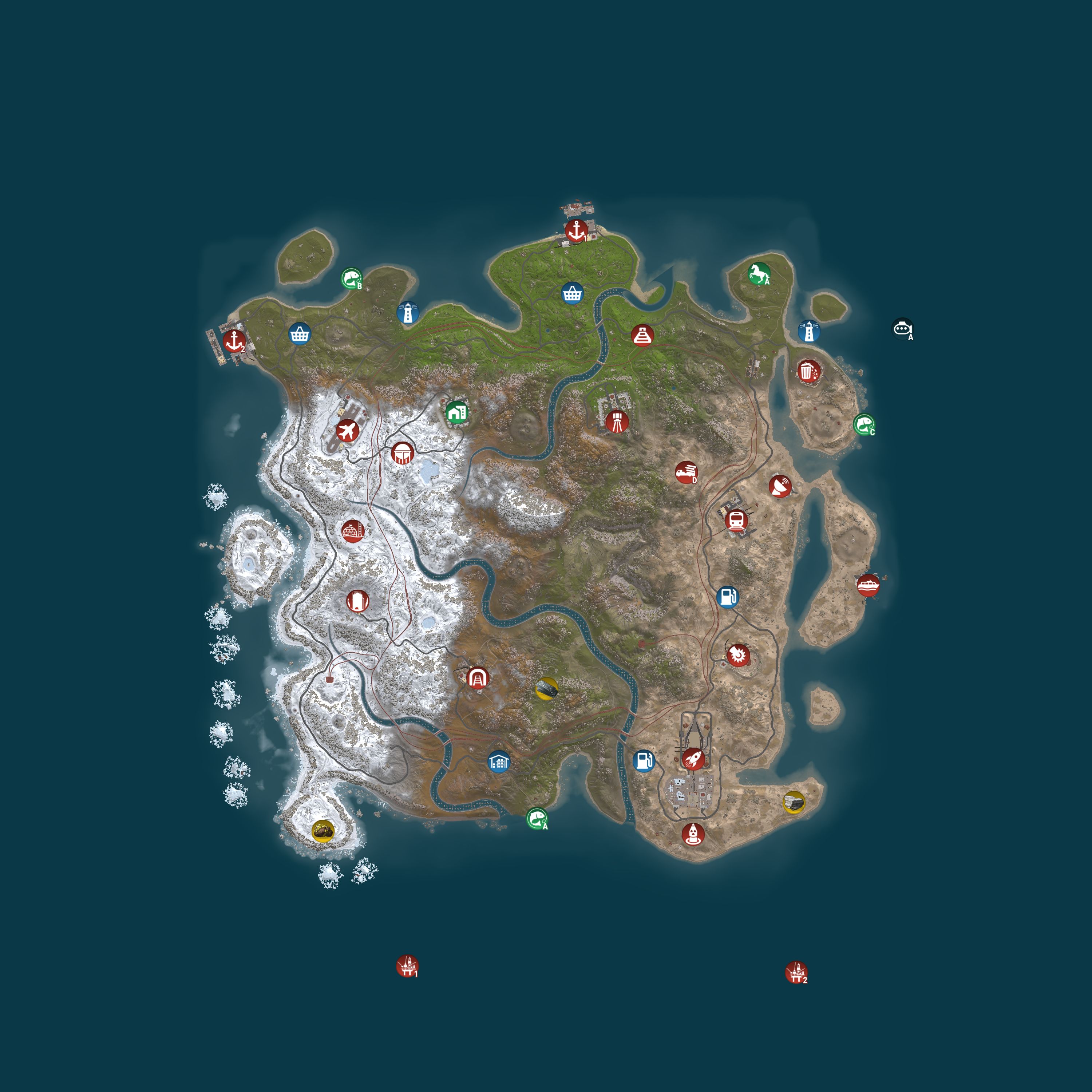 Map for Magic Rust #12 — Modded 2x (Duo) | EU East