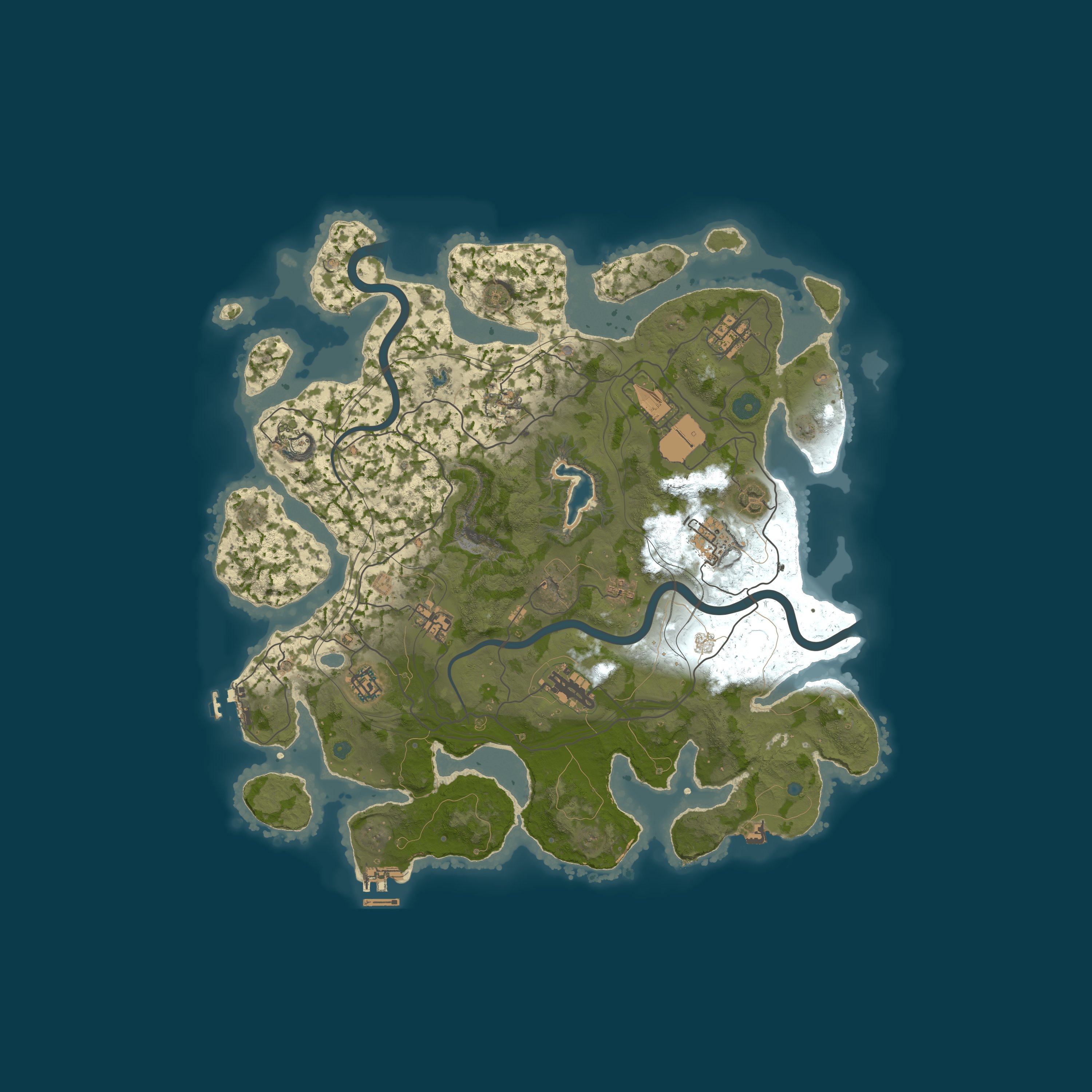 Map for Cold Iron Rust |PvE|Convoy|Zombies|SkillTree|Purge|RaidBases|