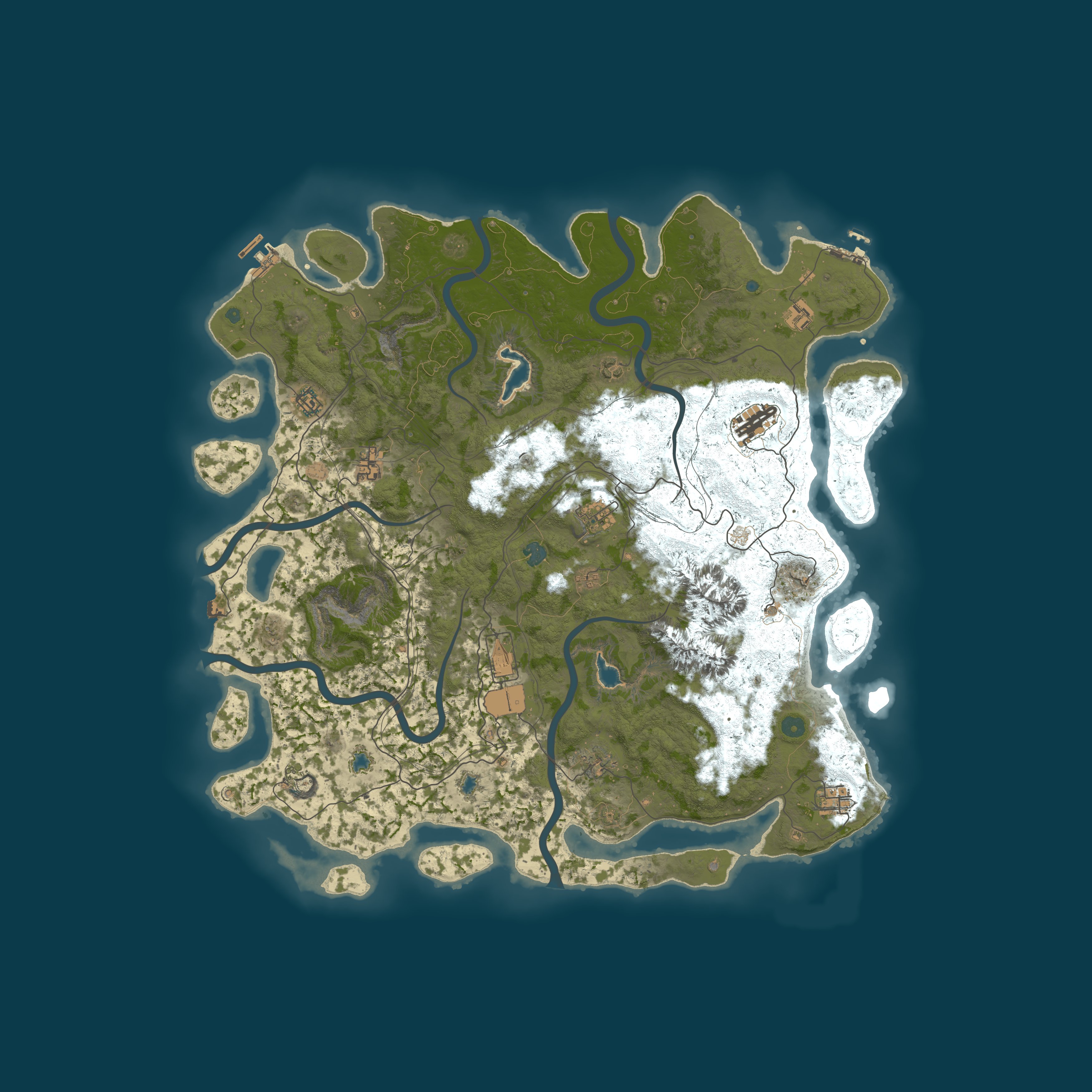 Procedural Map, size 5000, seed 3104668100