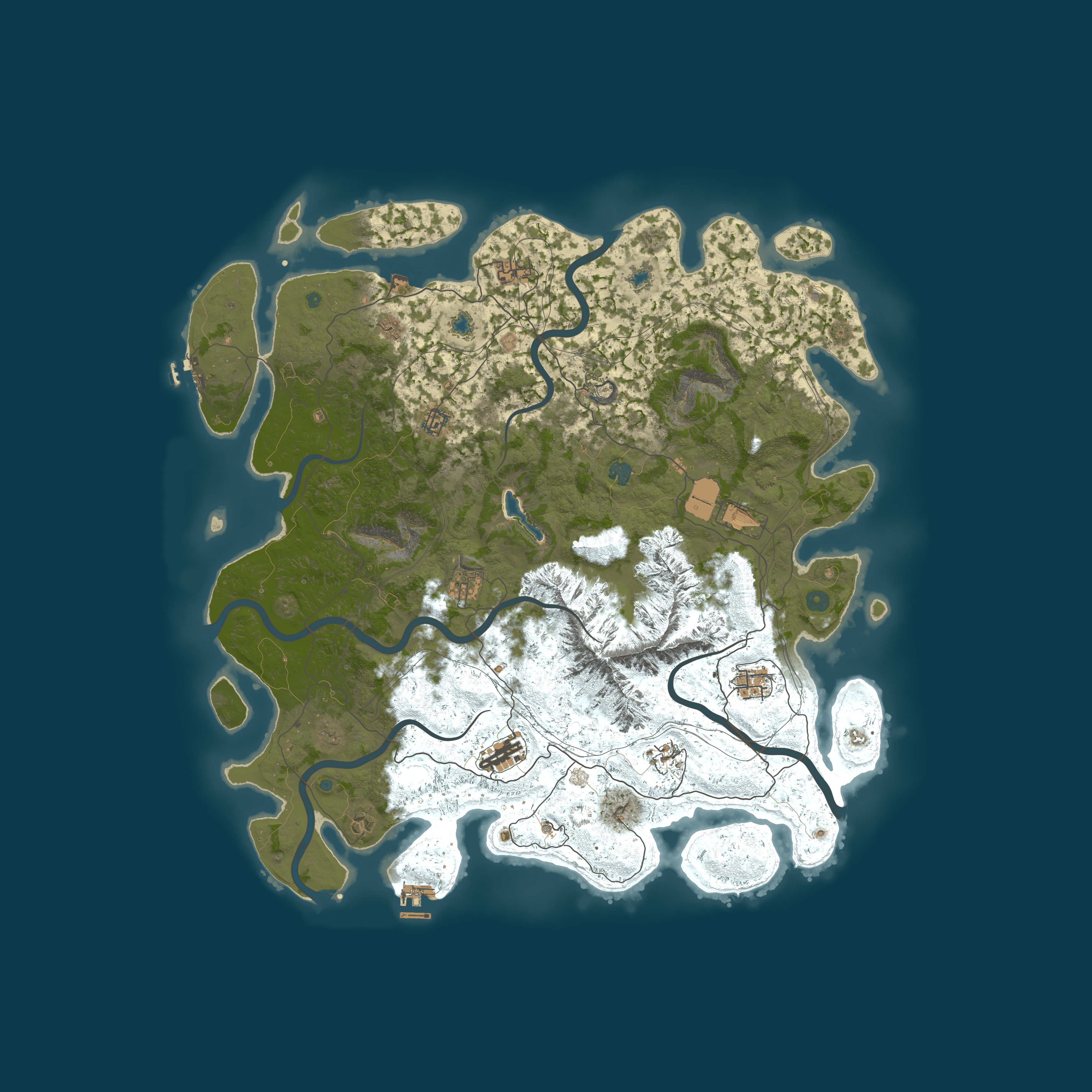 Map for [US] BeardedGarden PVE|Skills|Zombies