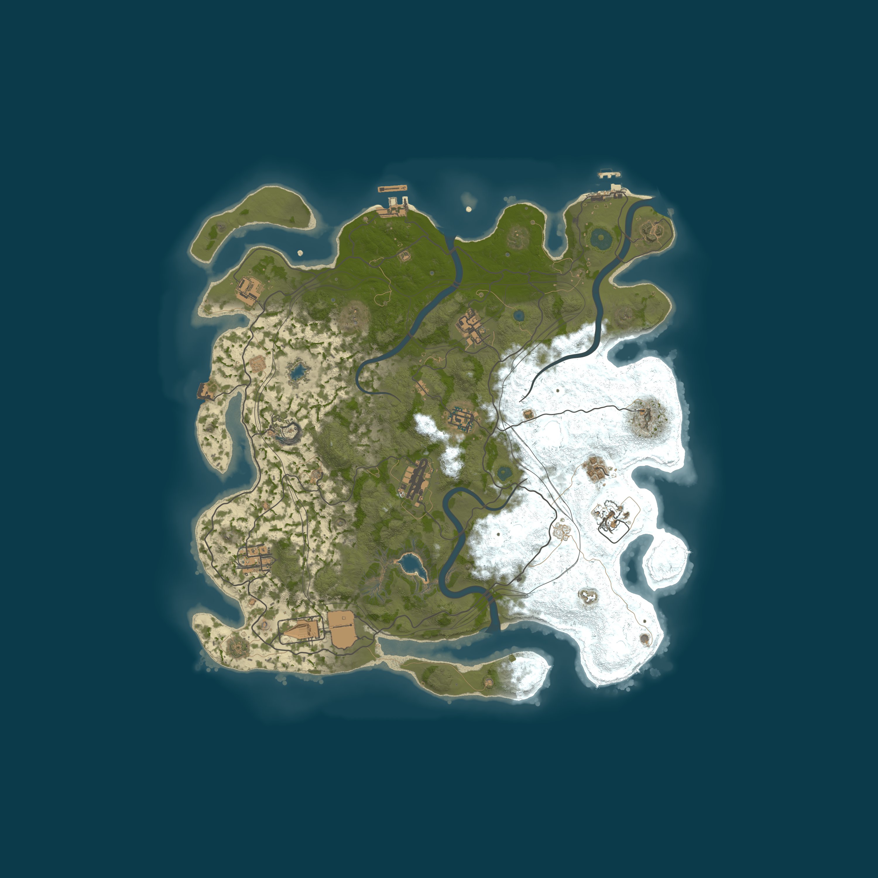 Custom Map, size 4000, seed 1337