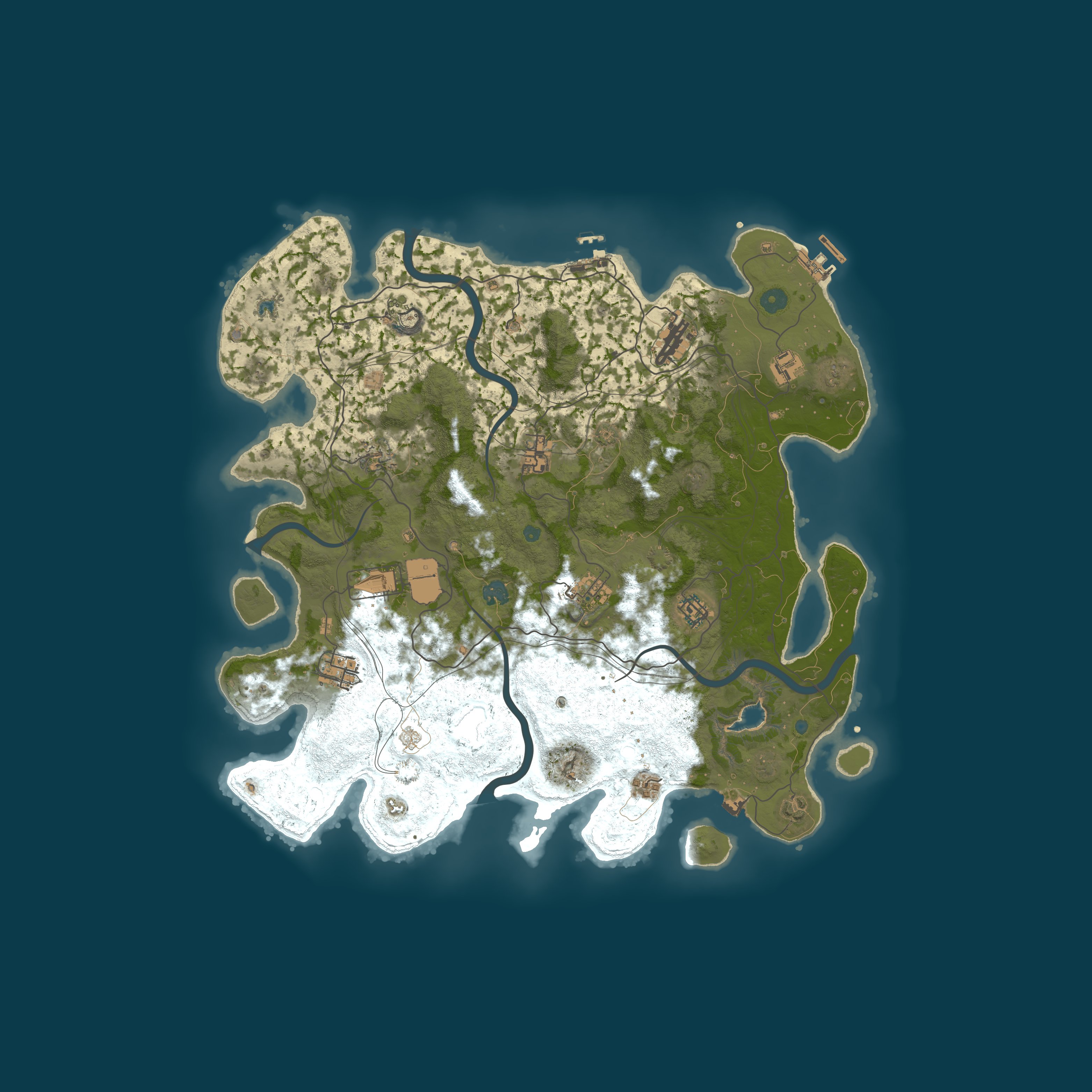 Procedural Map, size 4250, seed 882584236