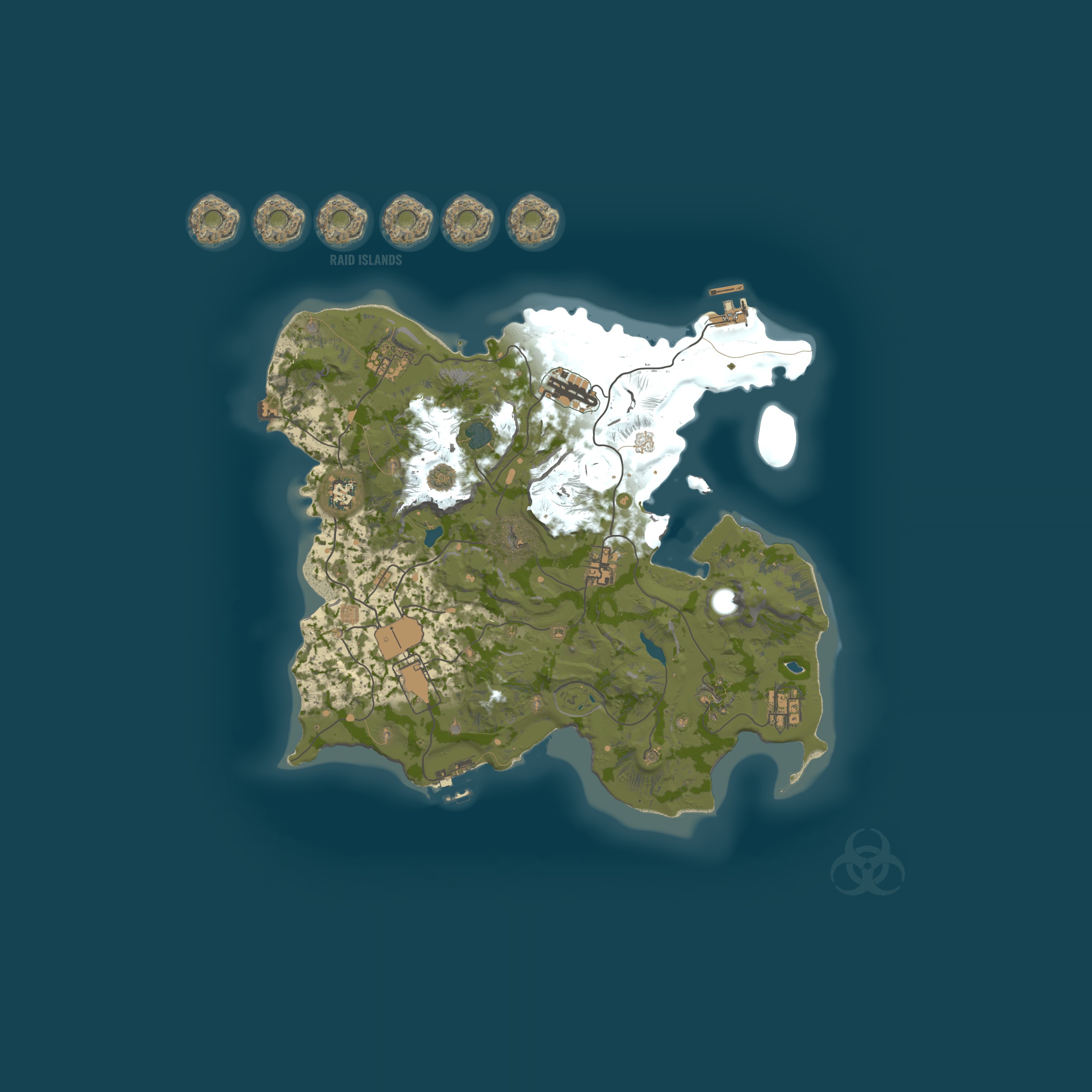 Map for HighMiles 10x PVE|No Bp|SkillTree|Kits|RaidBases|EpicLoot|Weed|