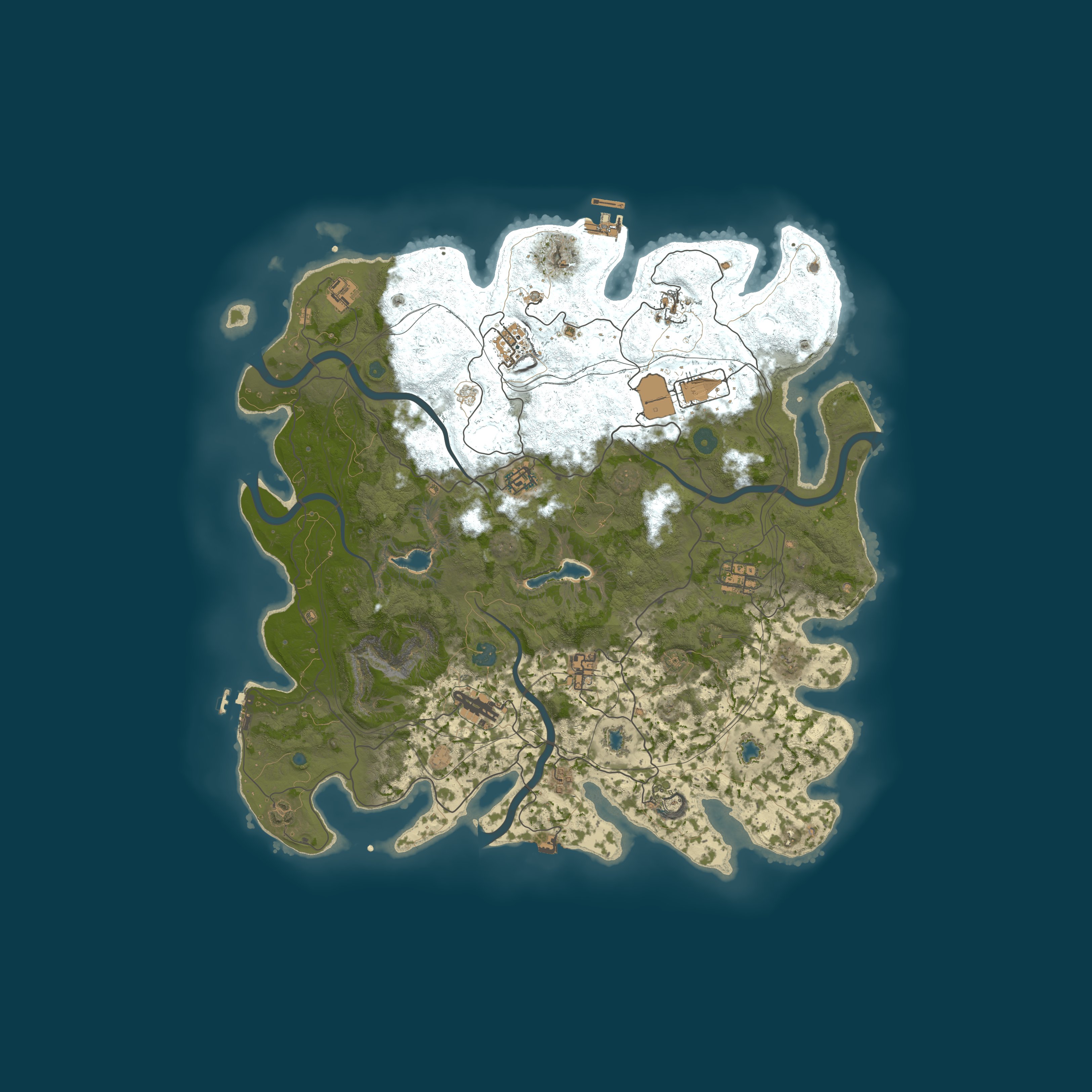 Map for **UK/EU** TGP X2 | KITS | RAIDABLE BASES++ 5 LEVELS | LOOT+ | N