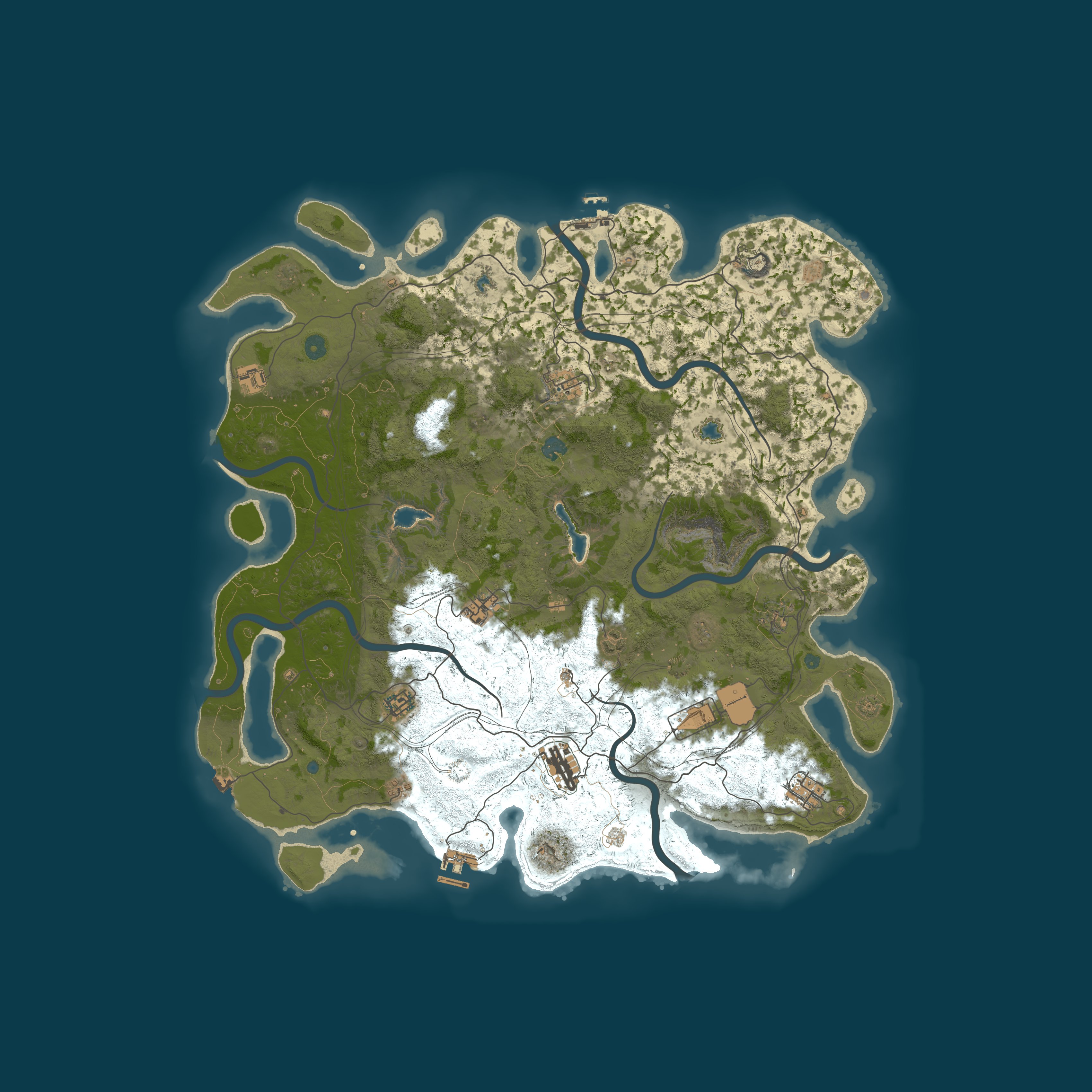 Map for Nuke Island - Monthly | 3x | Alcohol & Drug Farms | Events