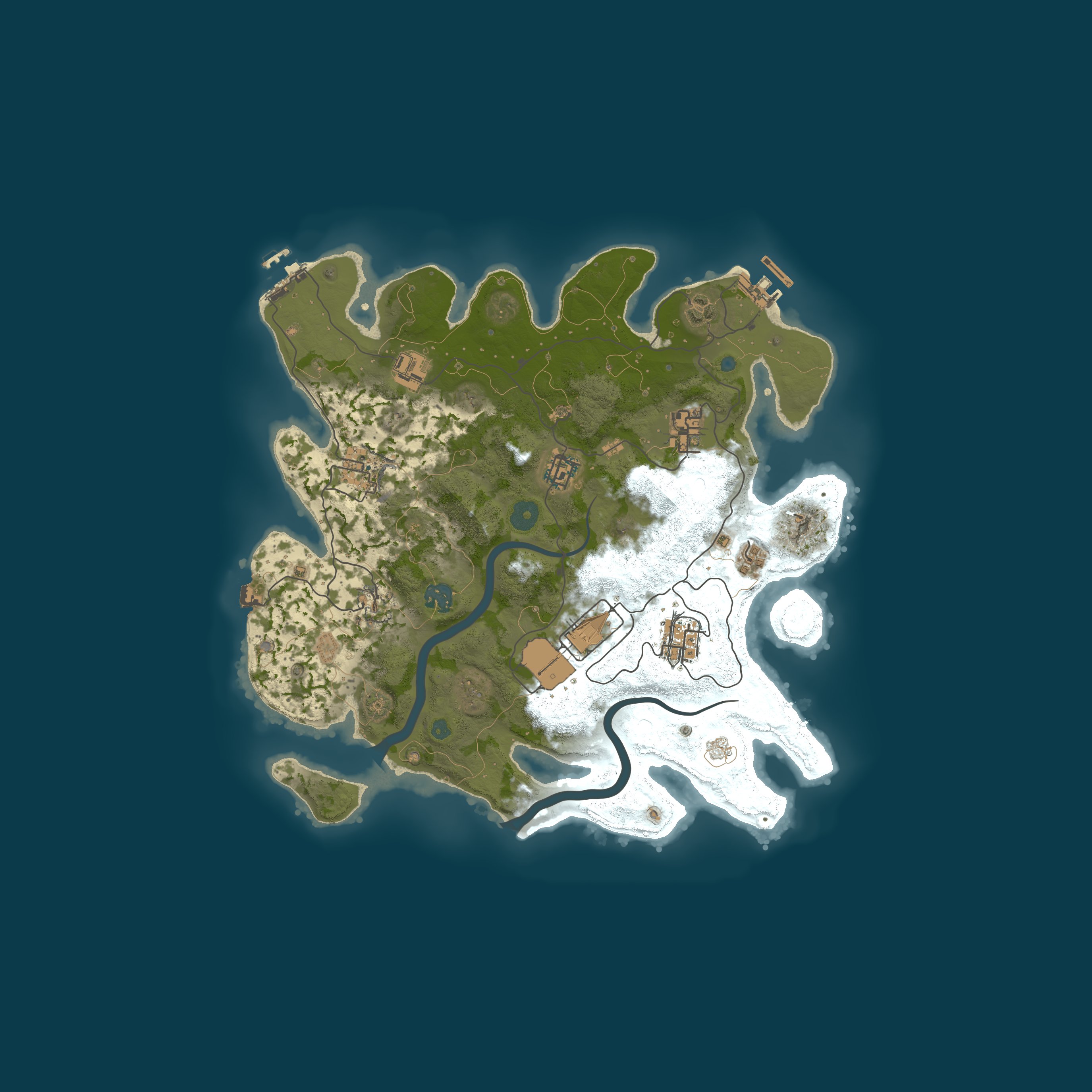 Procedural Map, size 3500, seed 418168904