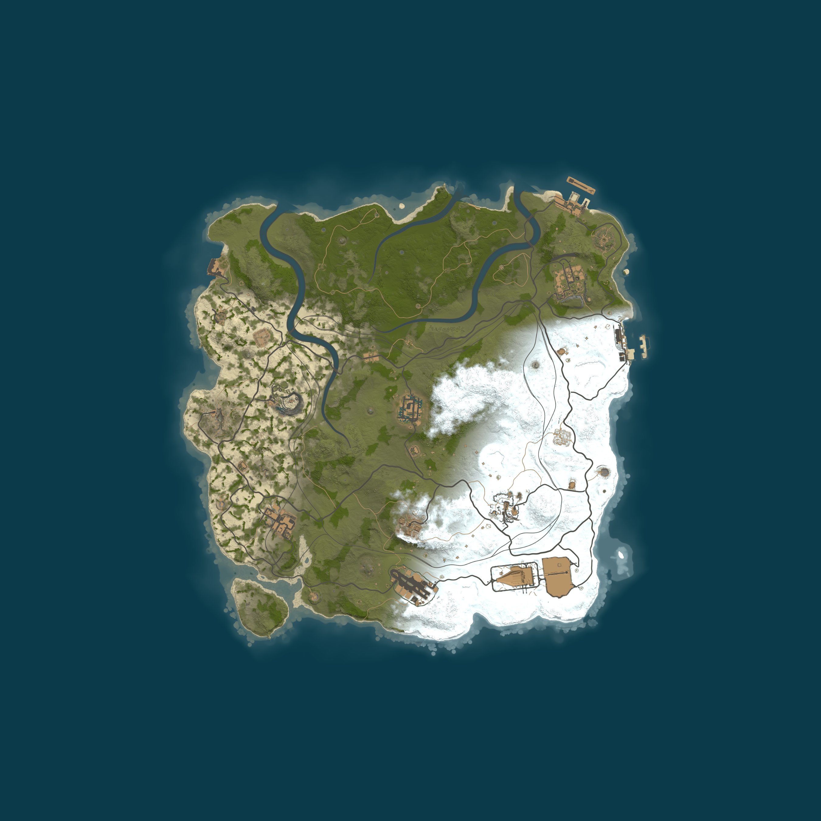 Map for WARBANDITS.GG EU 5X |Solo/Duo/Trio|Loot+|TP|Kits|x5 JUST WIPED