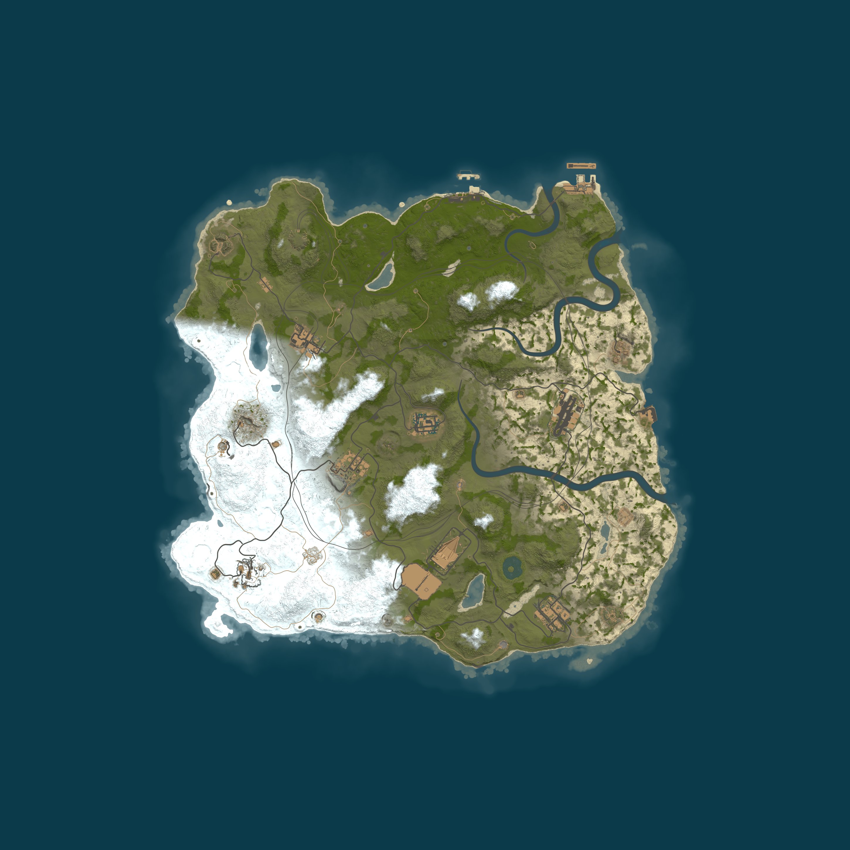 Map for Rust World - 2X |Solo-Duos-Trios- No Max |Thursday Wipe