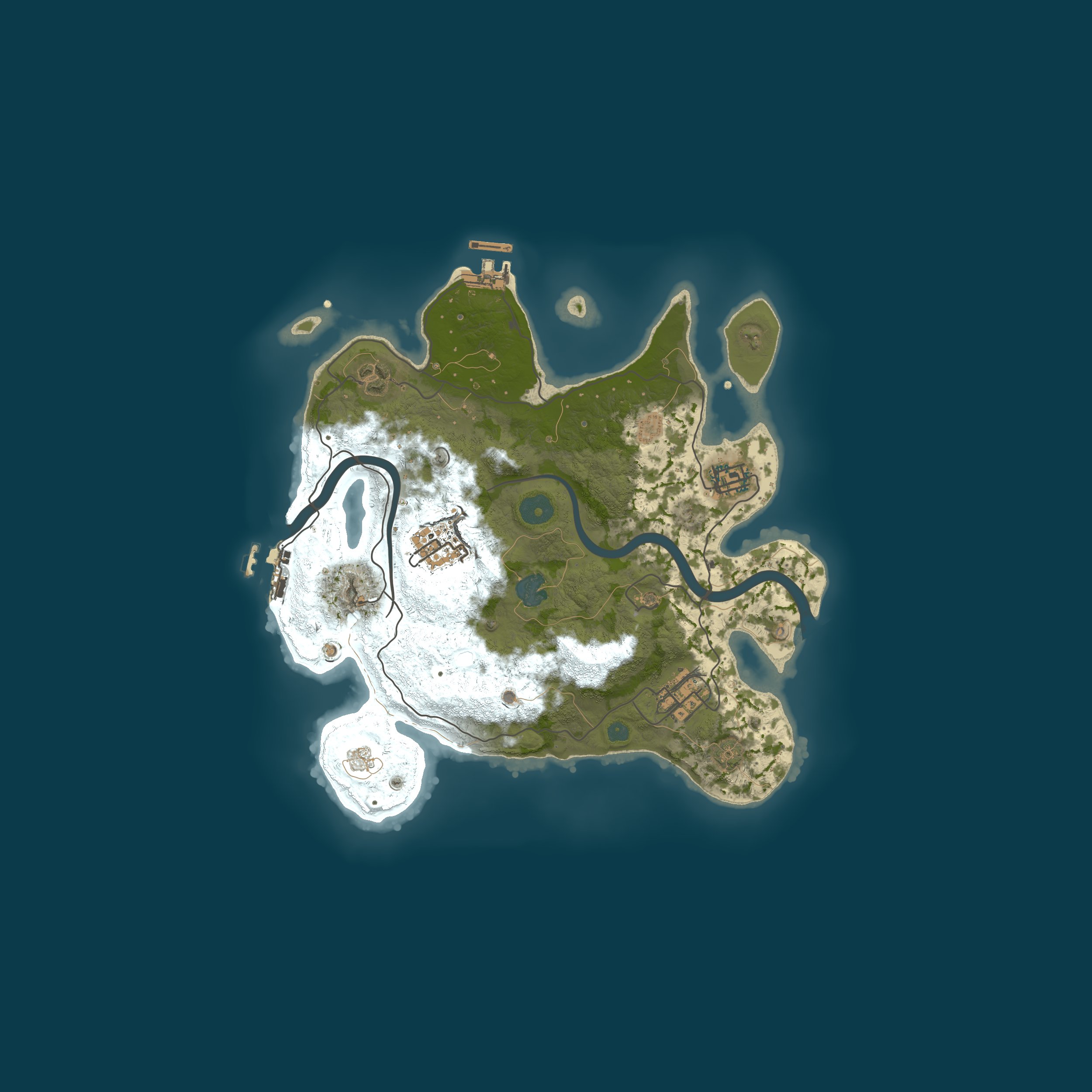Map for A Shockbyte Rust Server