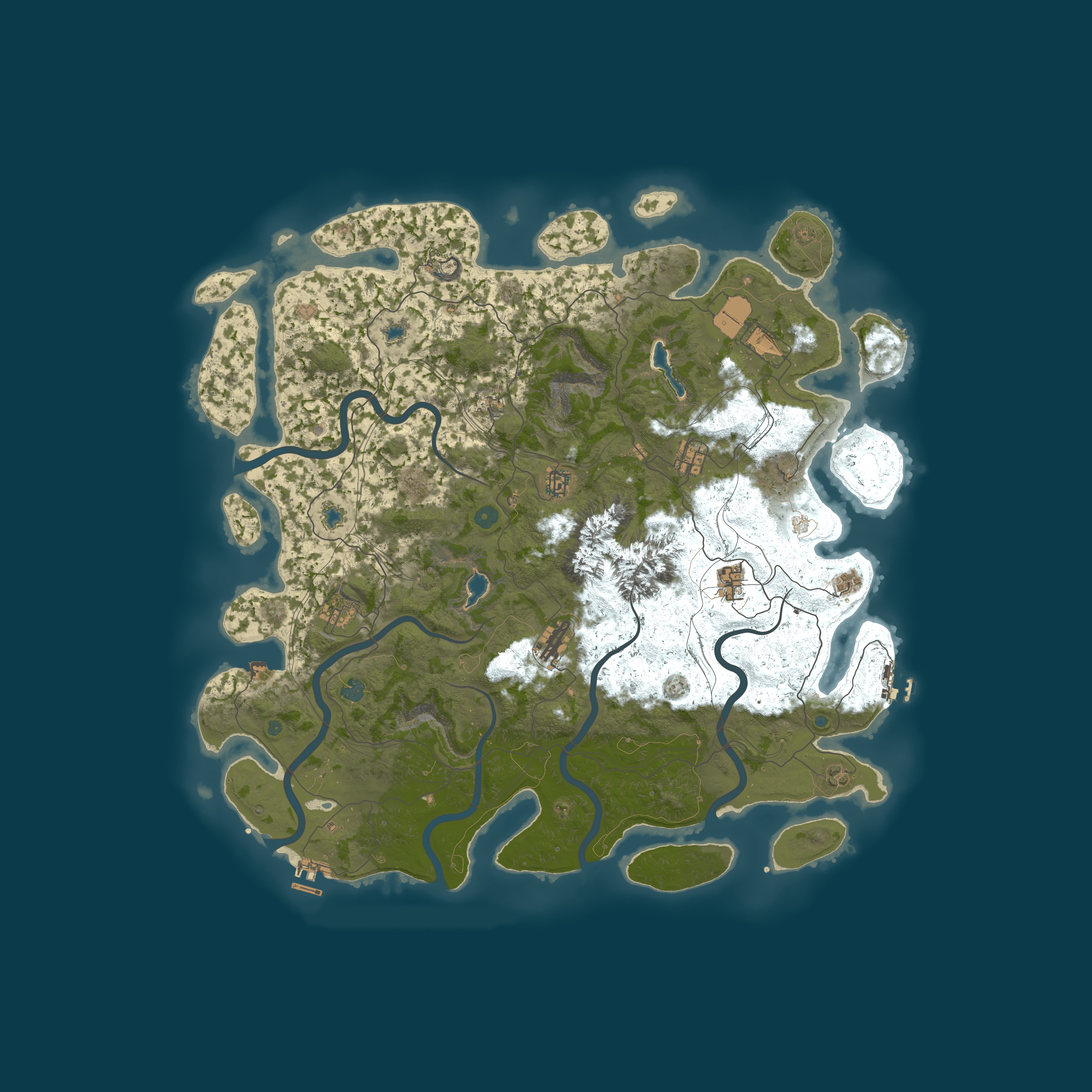 Map for RustGamingNation 500x PvE [Events|Purge|Zombies|SkillTree]