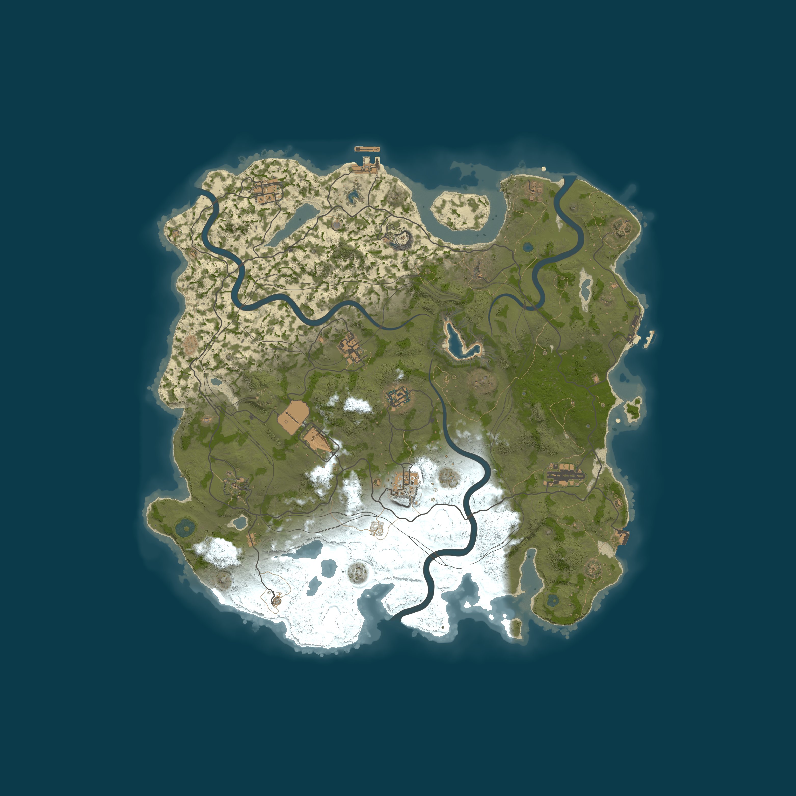 Map for WEREWOLF GAMING.CO 5x Solo/Duo LARGE|Lootx5|TP|Home|Kits|WIPED