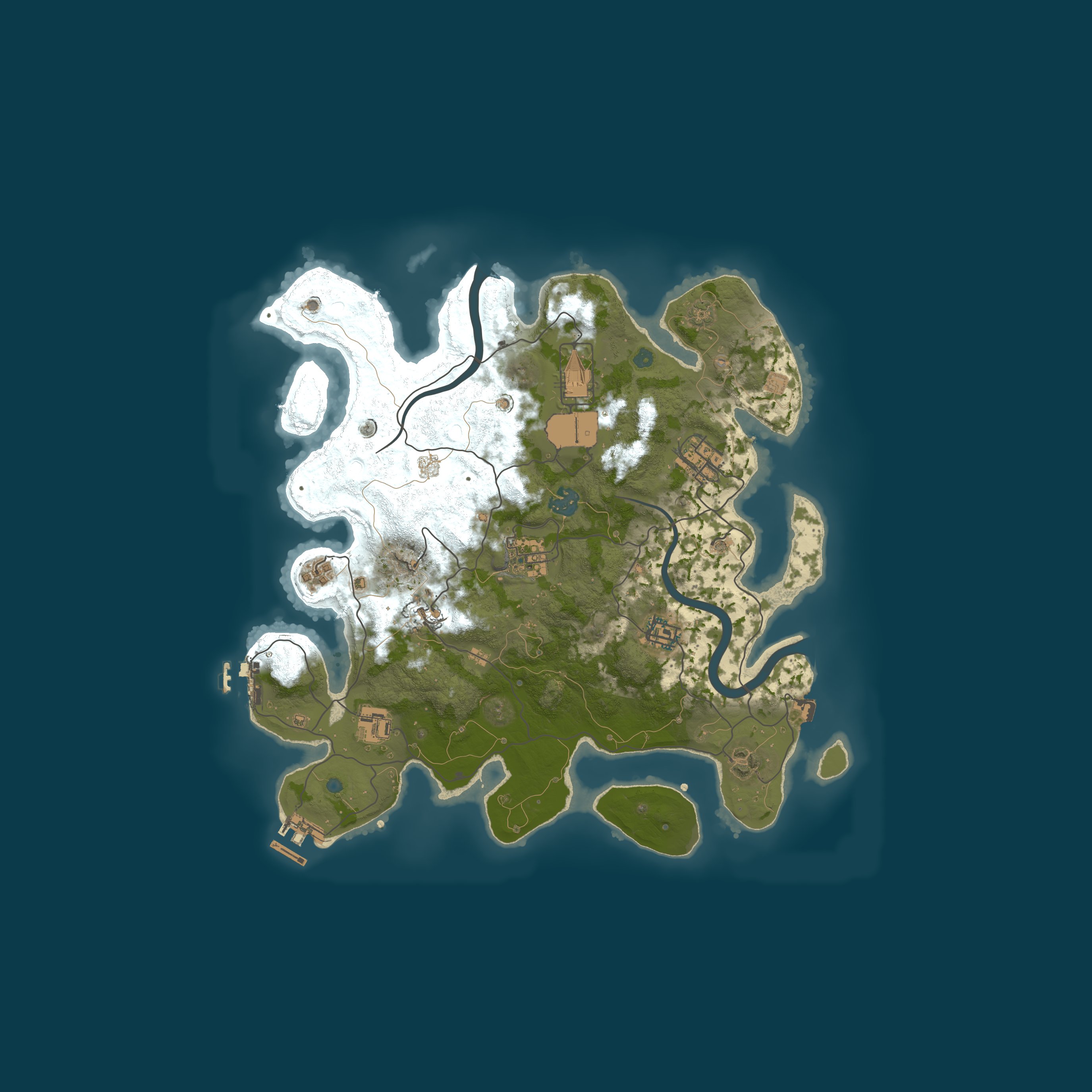 Procedural Map, size 3500, seed 913907903