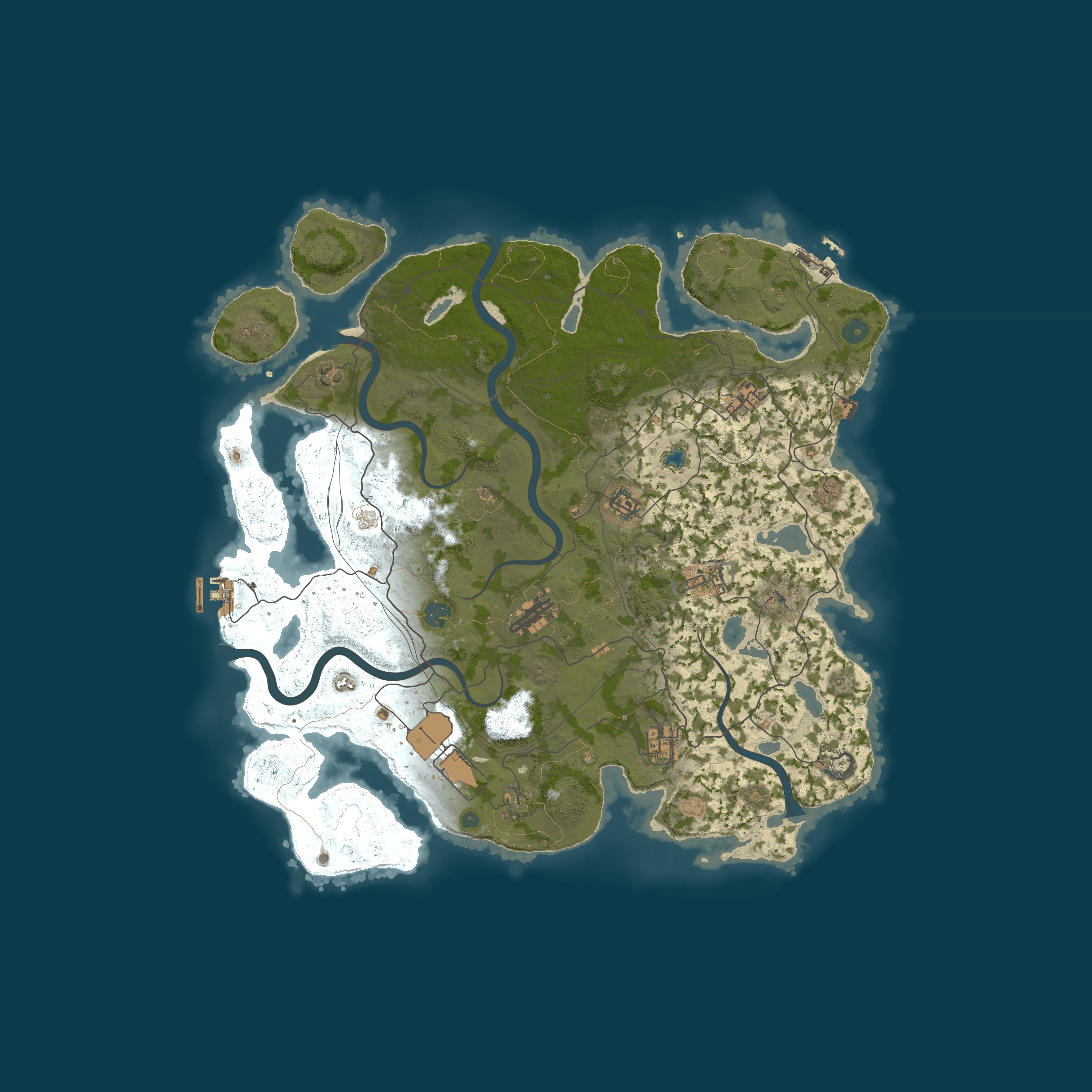 Map for КЛАССИКА x3 | GGRust #3 | Для нoвичкoв 3x