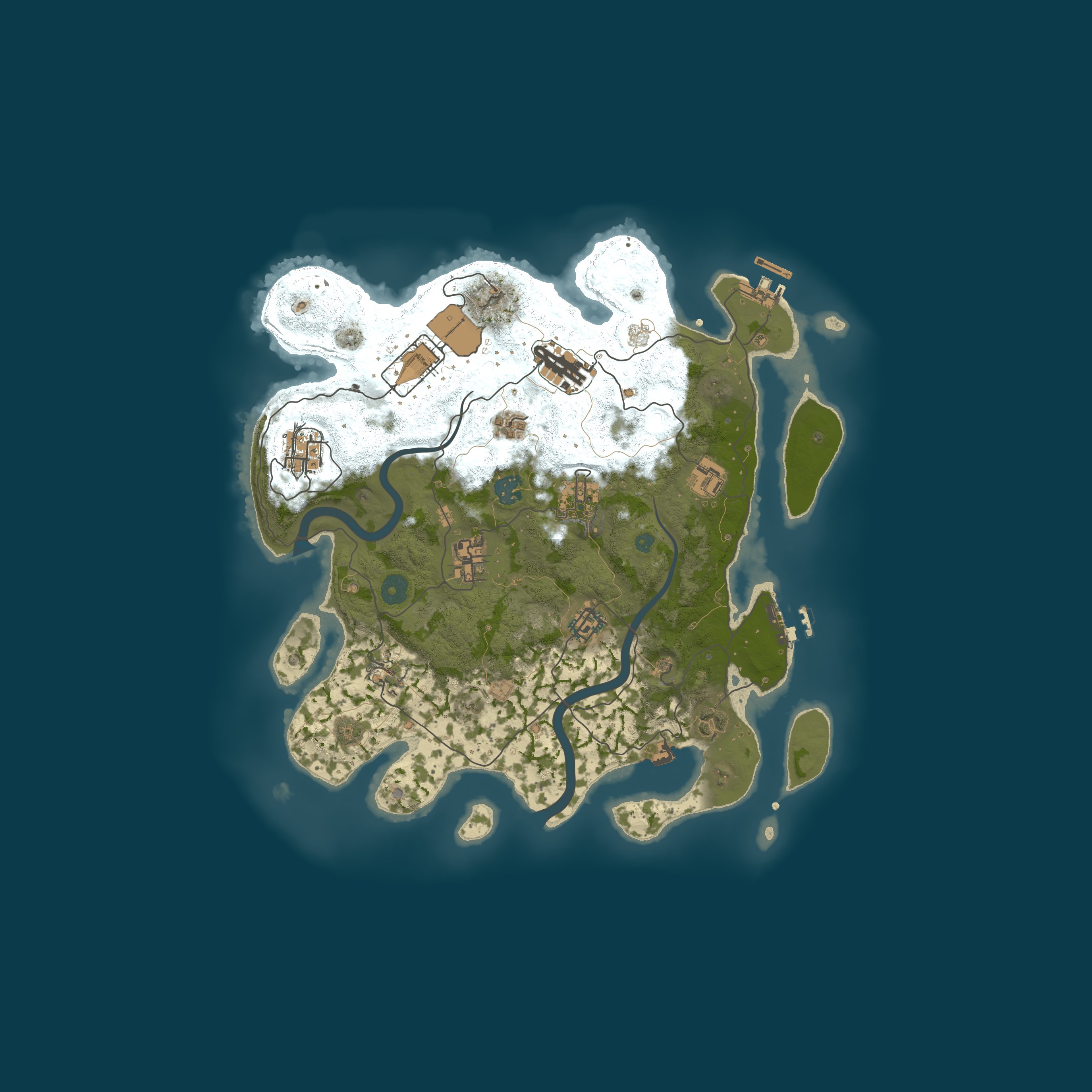 Procedural Map, size 3500, seed 17762077