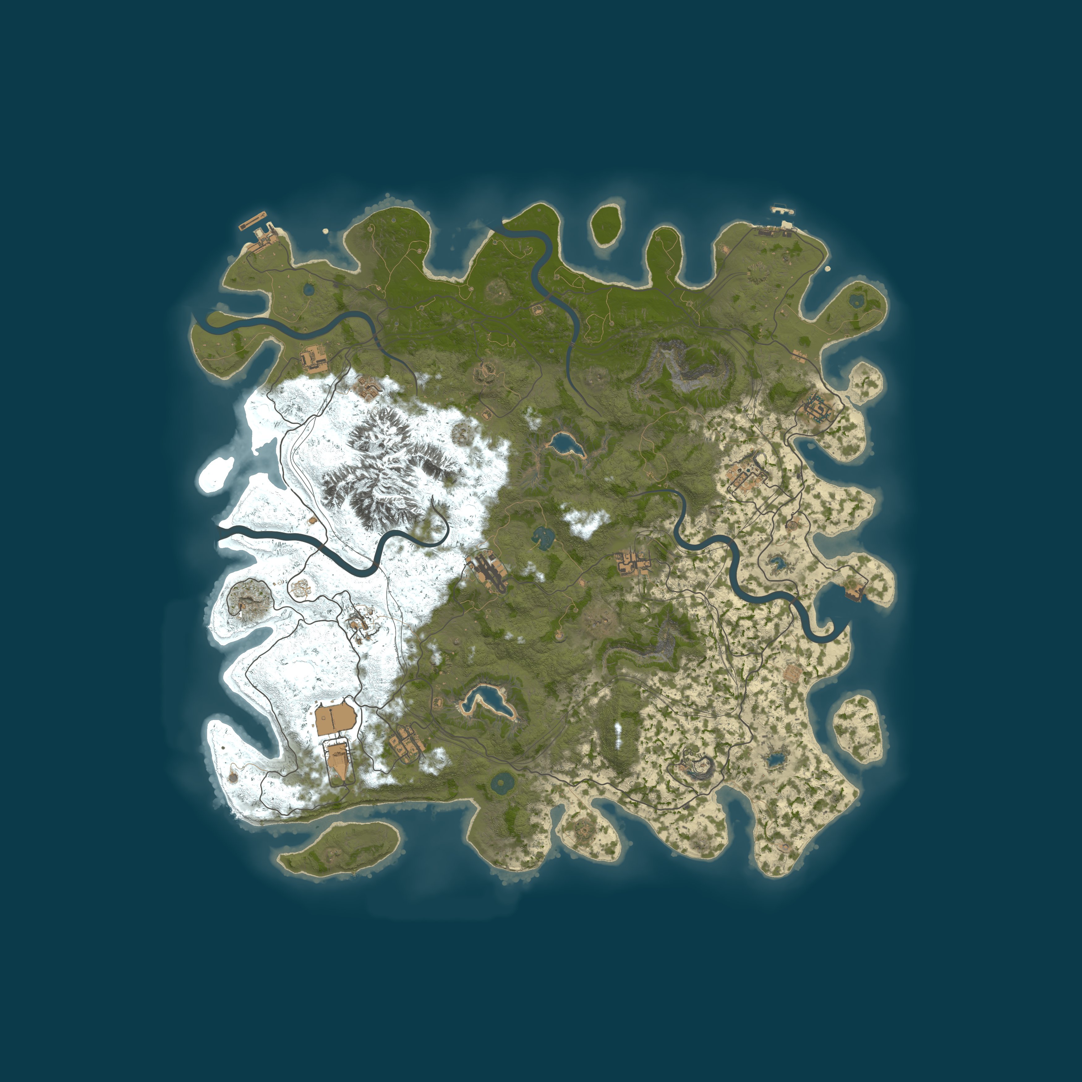 Procedural Map, size 5000, seed 133671926